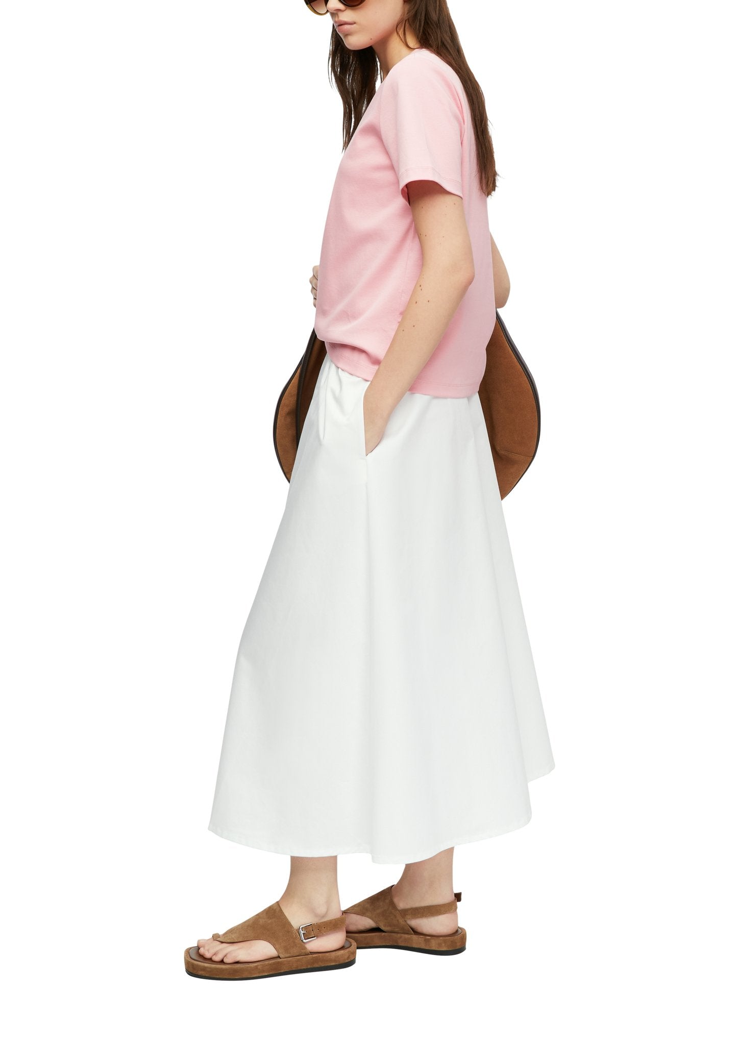 Comma Damen T-Shirts Lilac/Pink