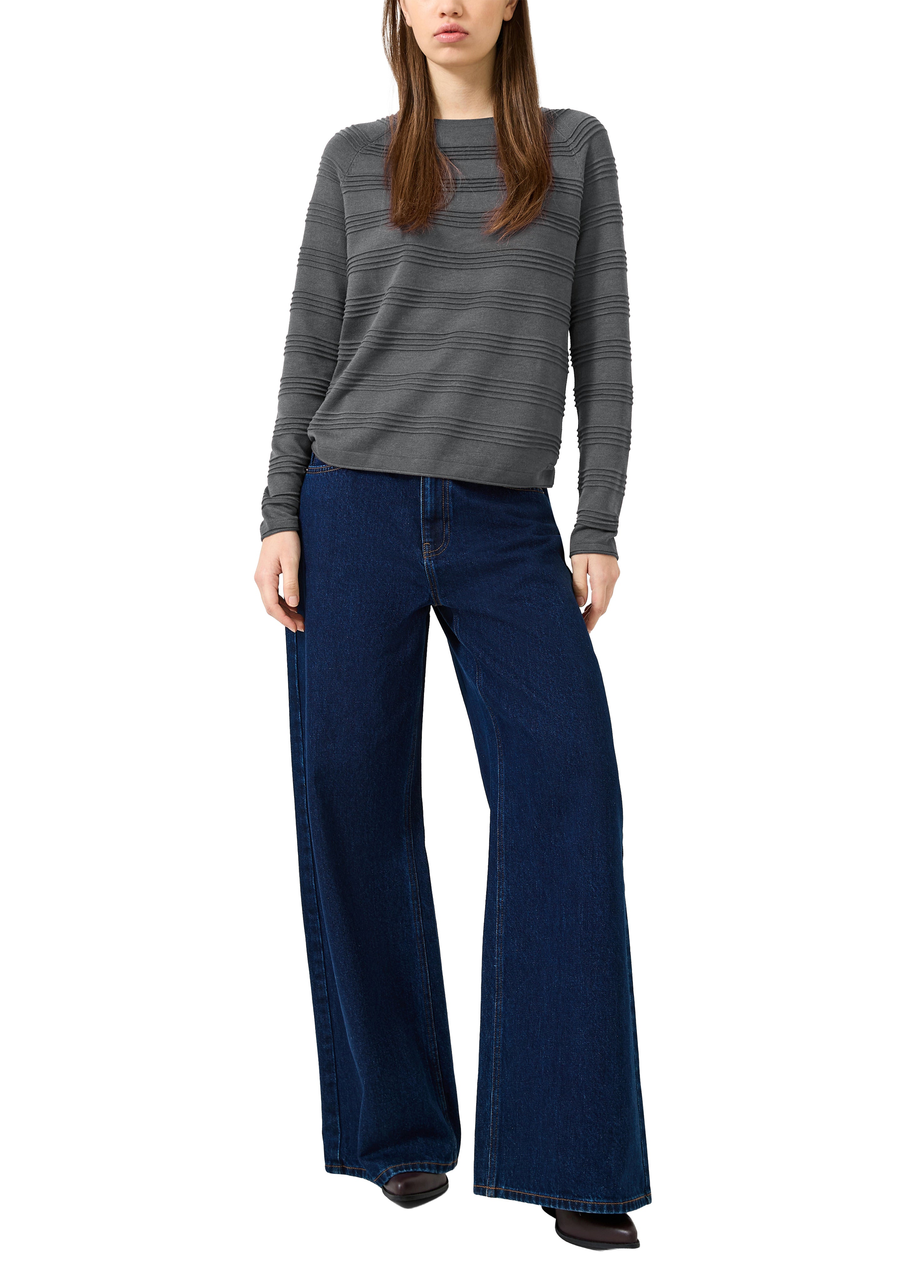 QS by S.Oliver Damen Pullover W Grey/Black