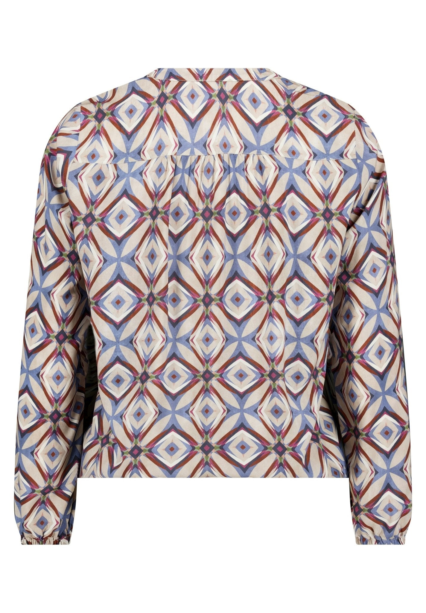 Cartoon Damen Blusen Nature/Blue