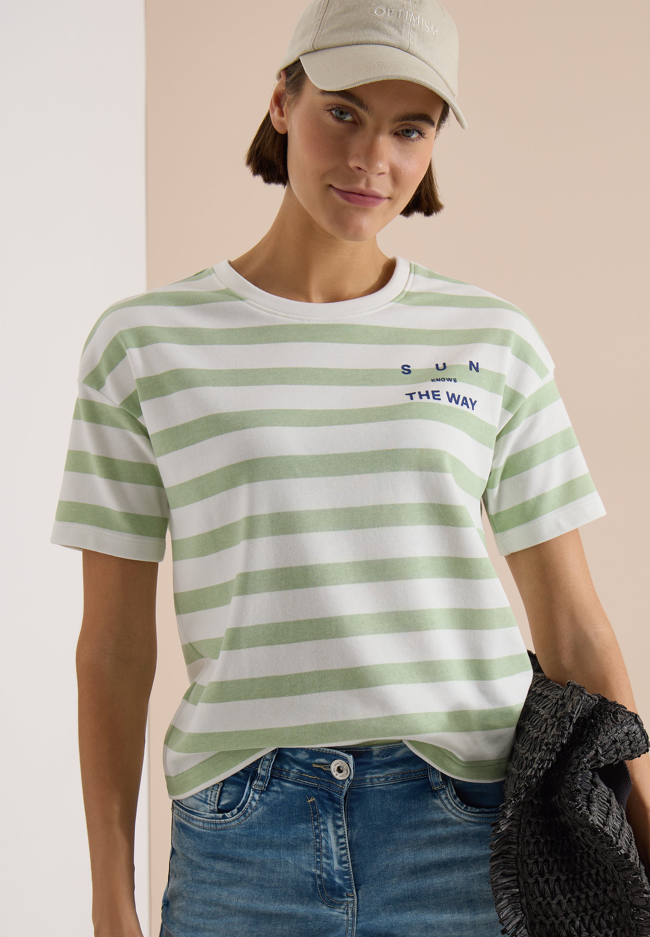 Cecil Damen T-Shirts Raw Match