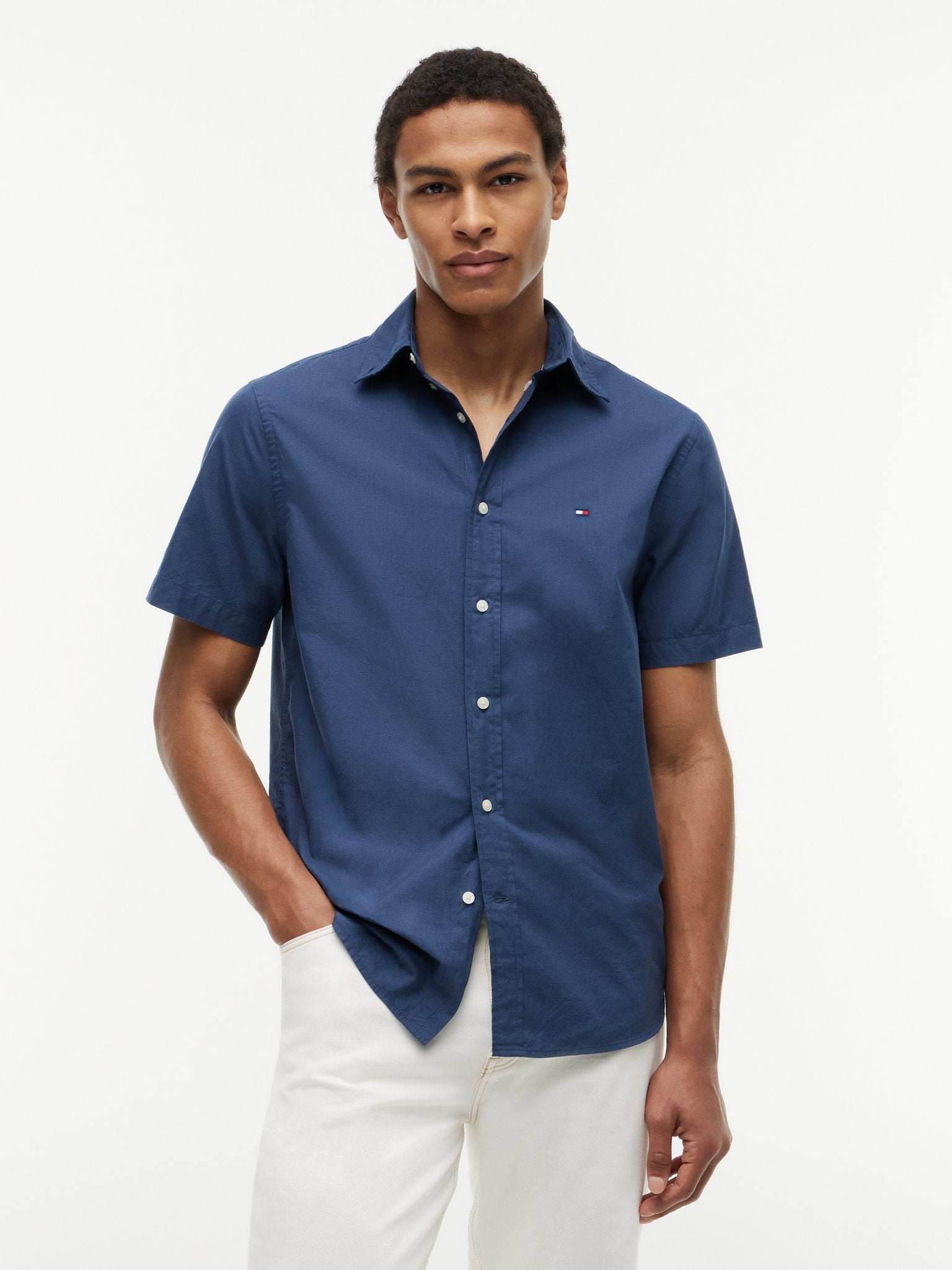 Tommy Hilfiger Herren T-Shirts kurz Mt Blue