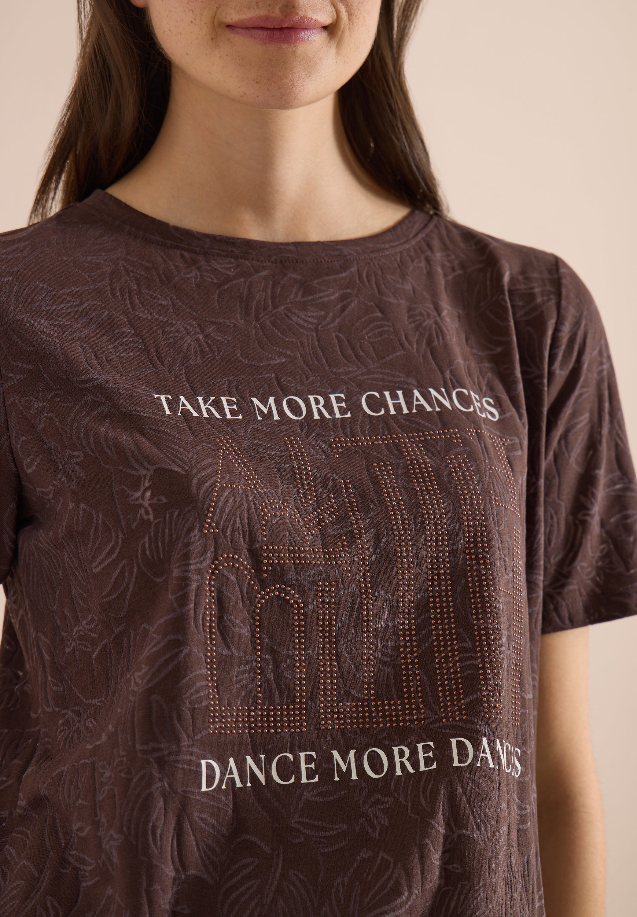Cecil Damen T-Shirts  Brown Cac