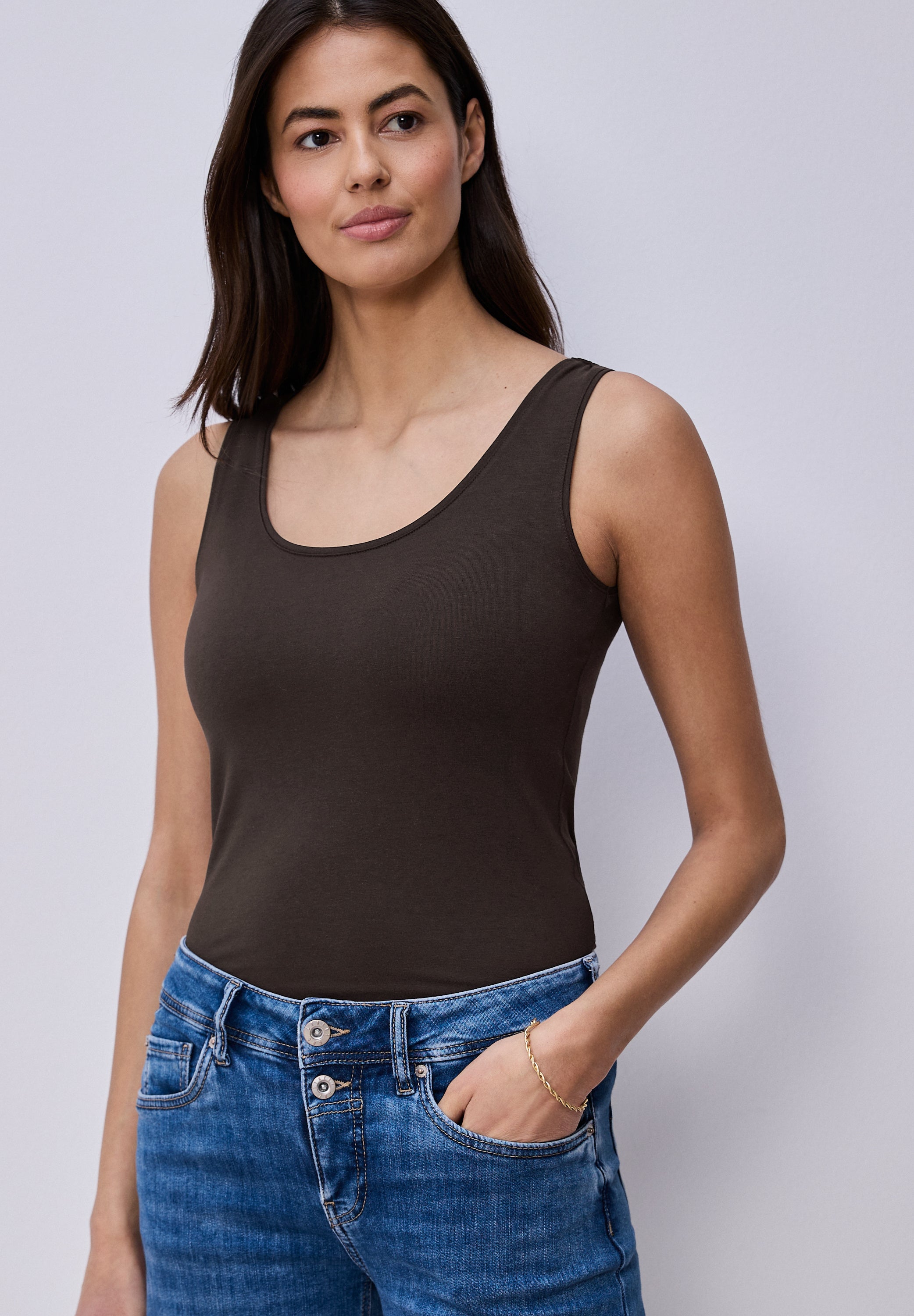 Street One Damen T-Shirts  Espresso