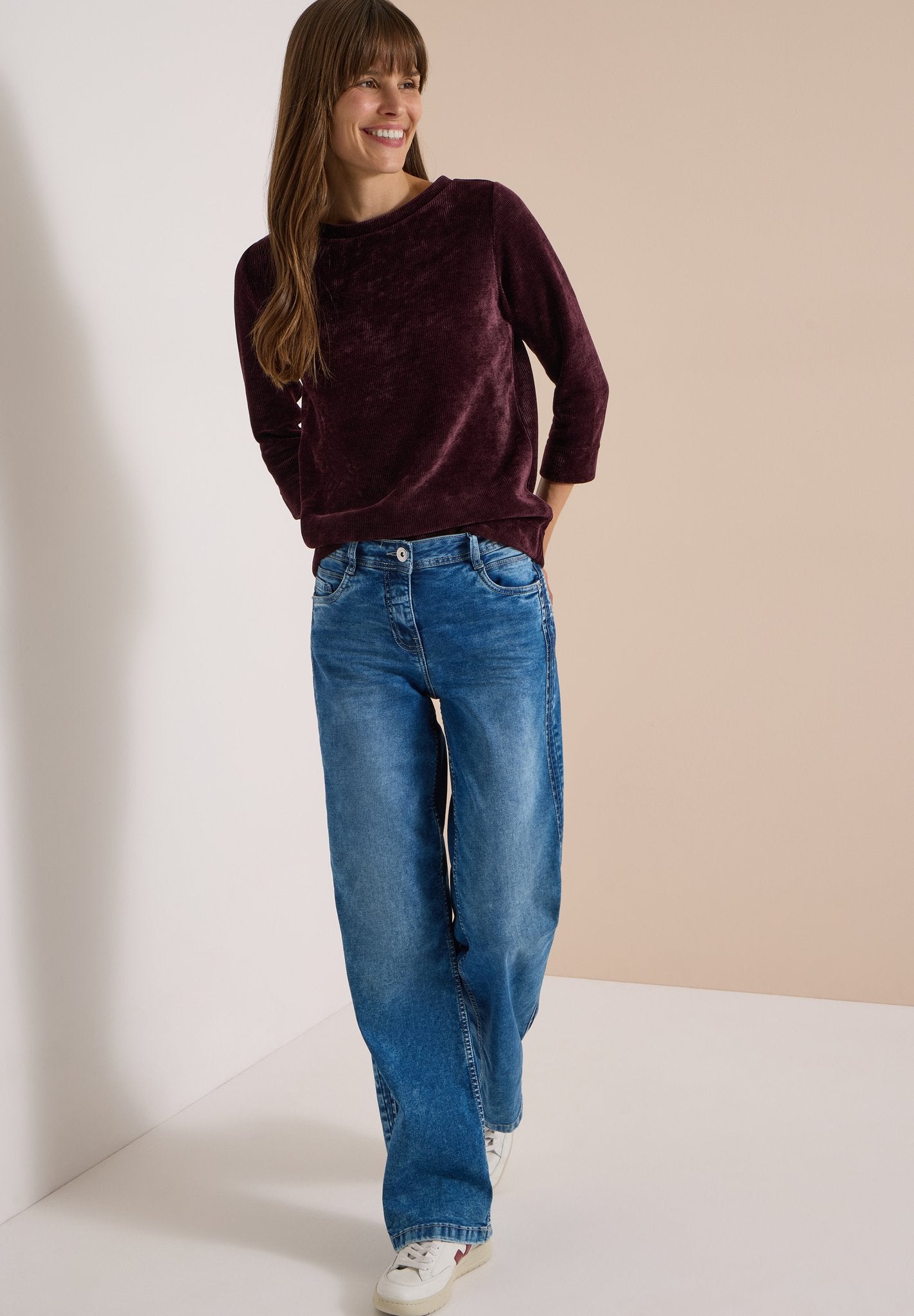 Cecil Damen T-Shirts  Berry Red