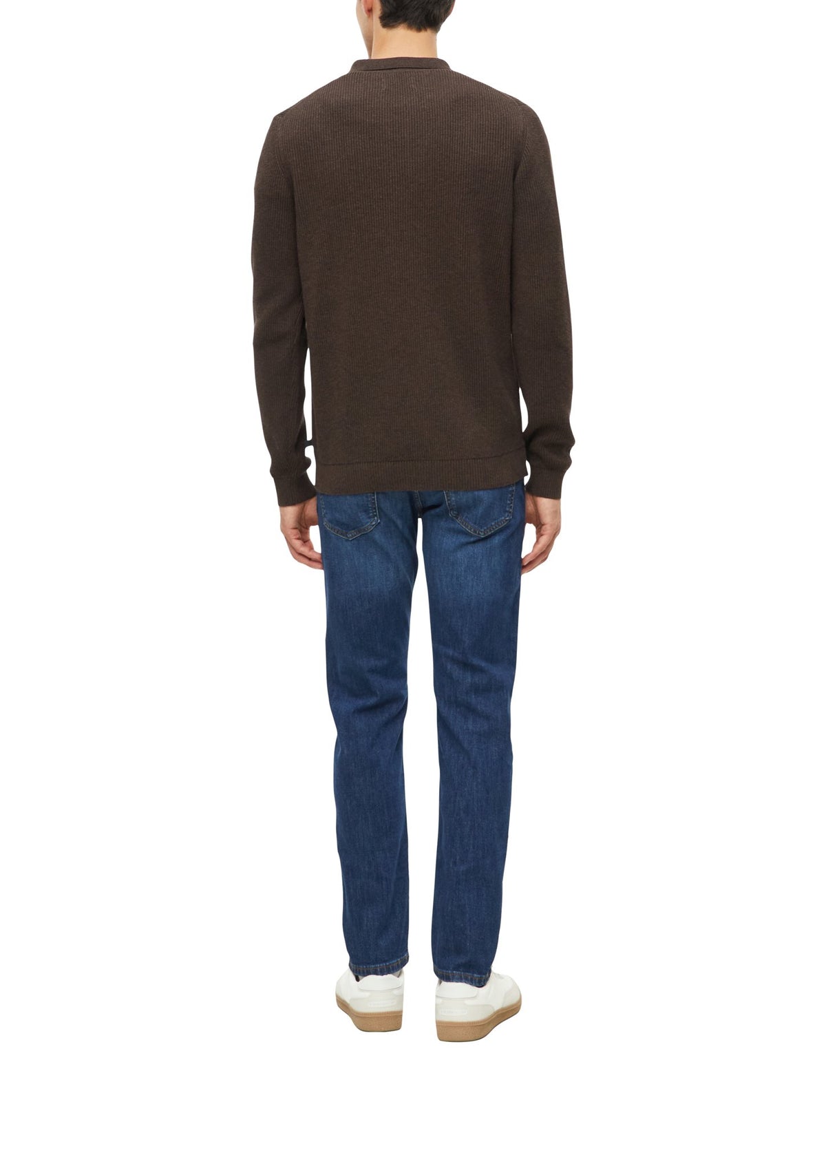 S. Oliver red Herren Pullover W Brown