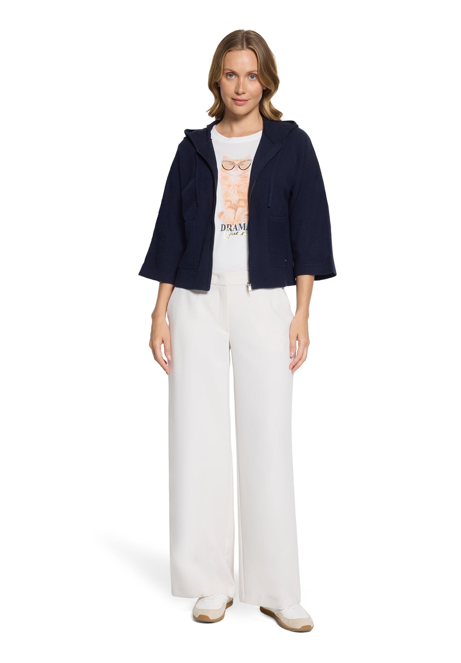 Betty & Co Damen Strickjacken Navy Blue