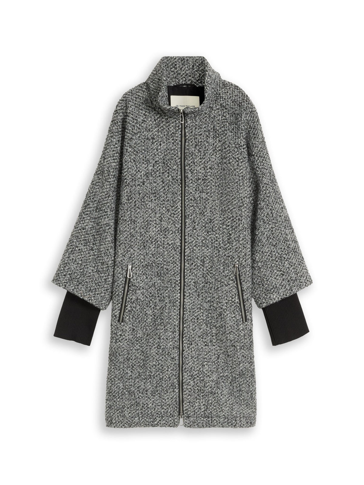 Tom Tailor Damen Mantel Grey Black Mela