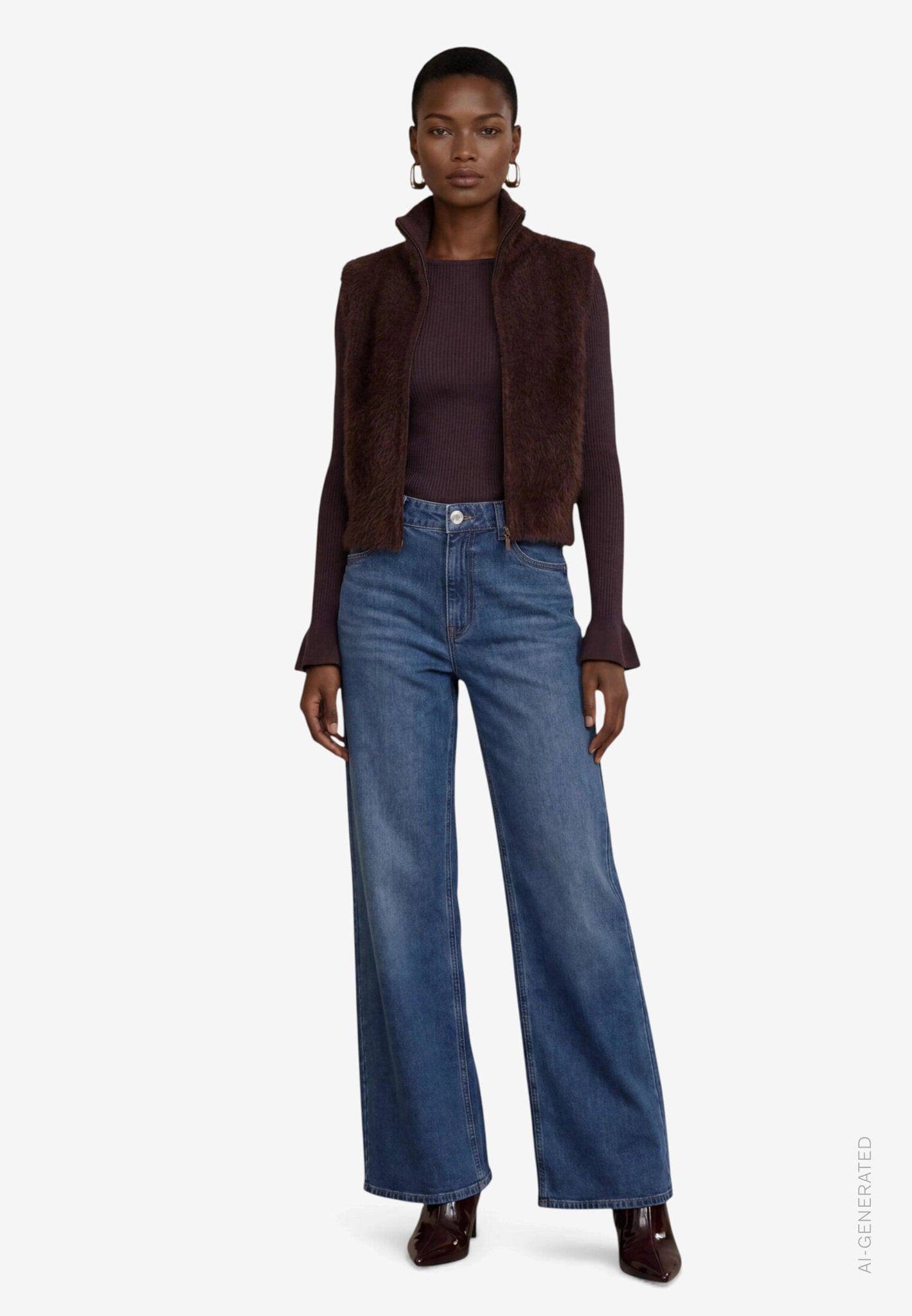 Zero Damen Pullover Chocolate Plum