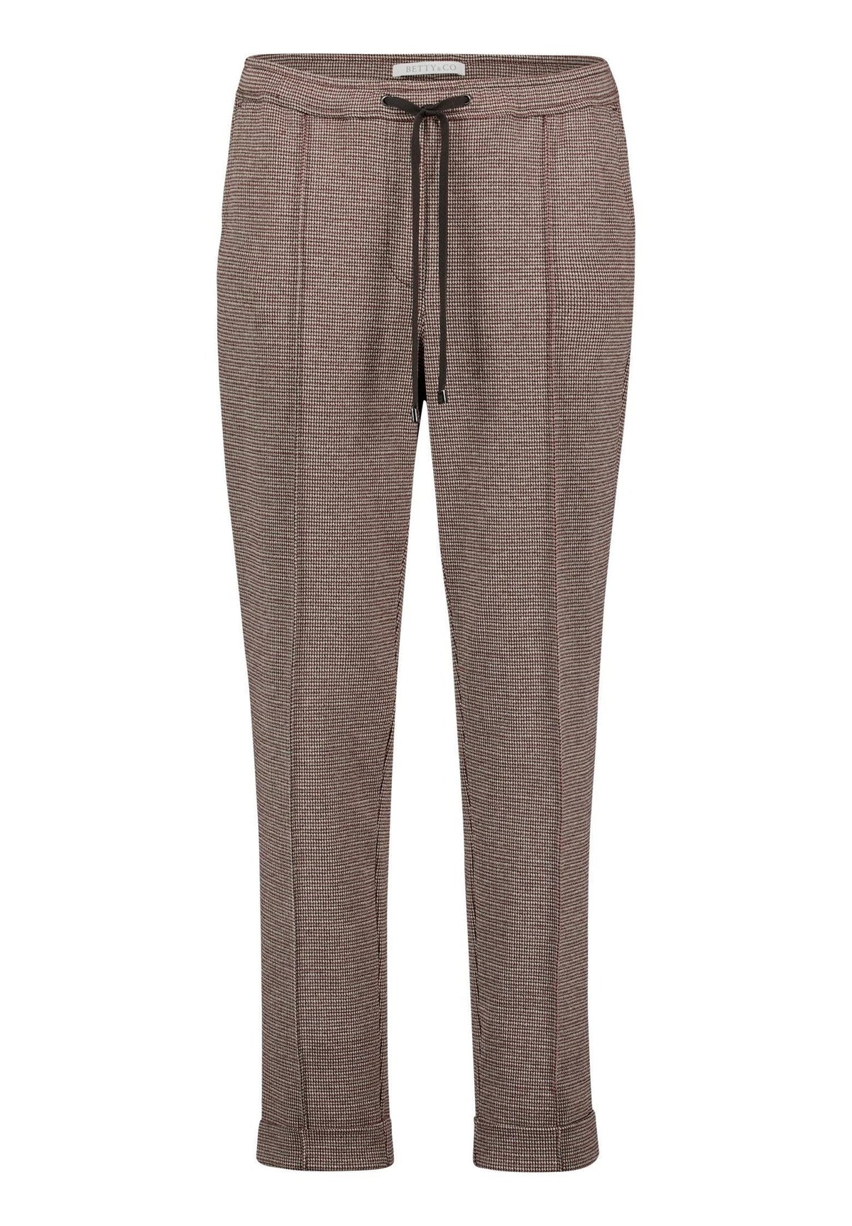 Betty & Co Damen Hosen Grey/Dark Red