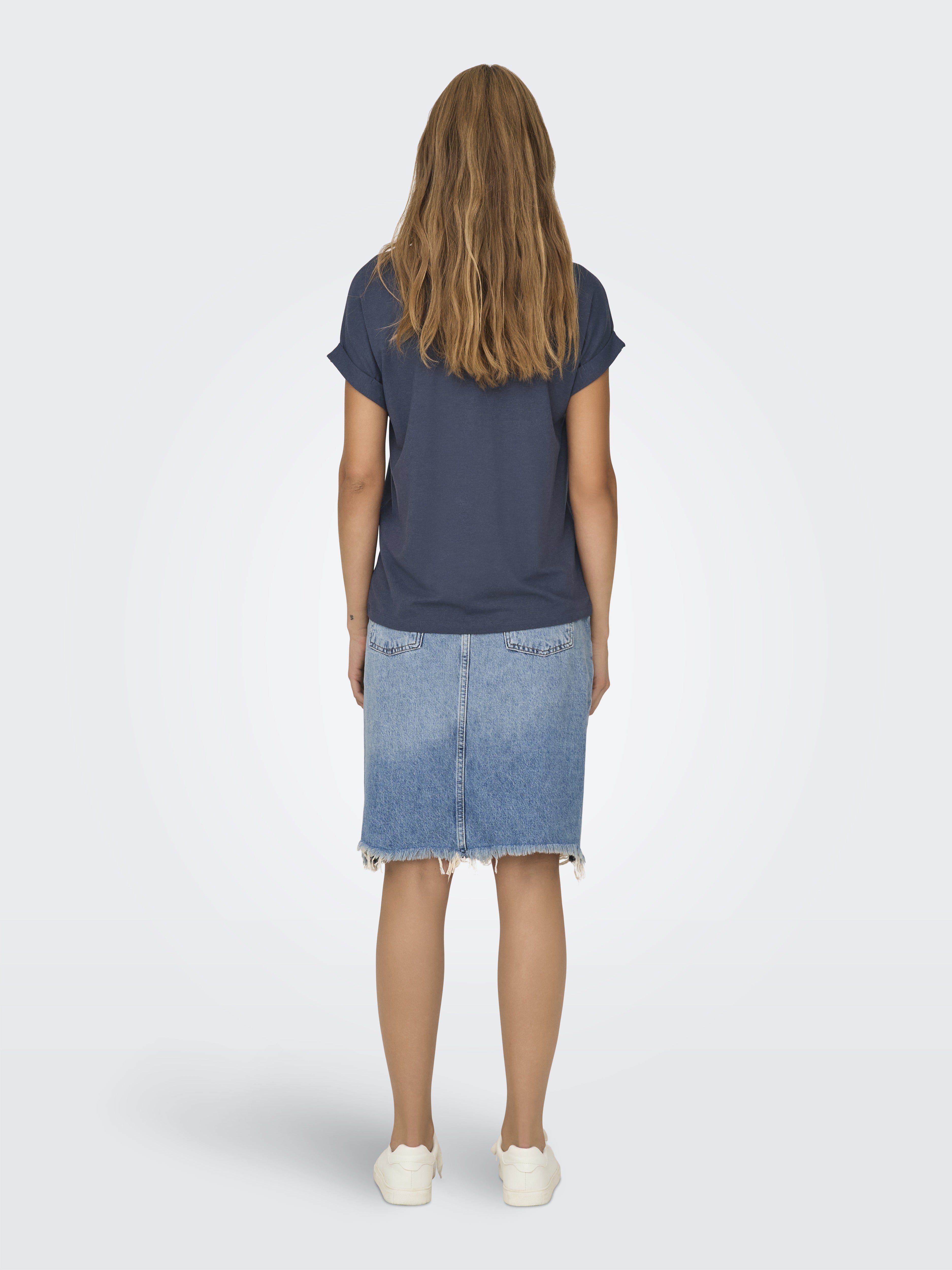 Only Damen T-Shirts Ombre Blue
