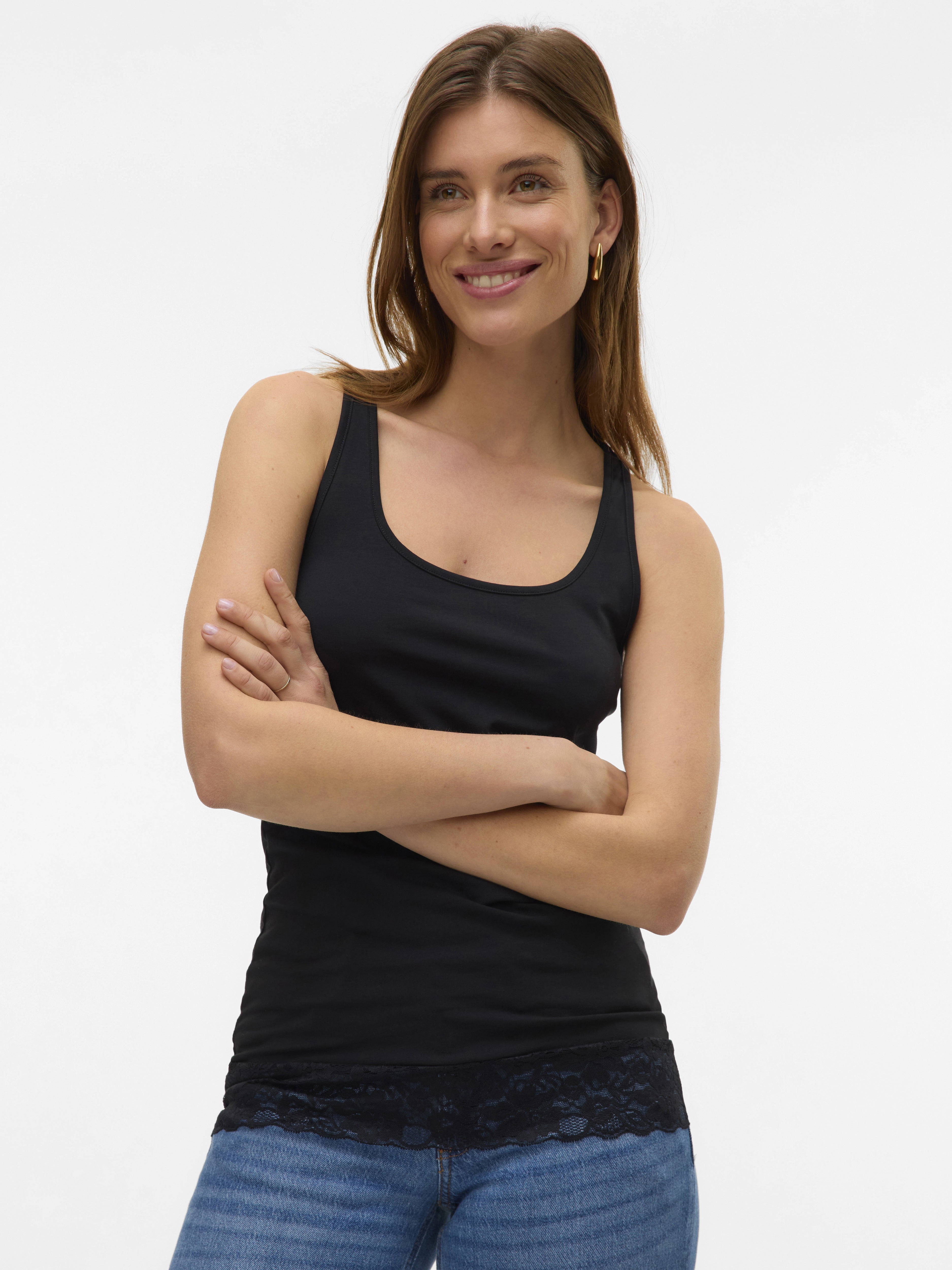 Vero Moda Damen Tops Black