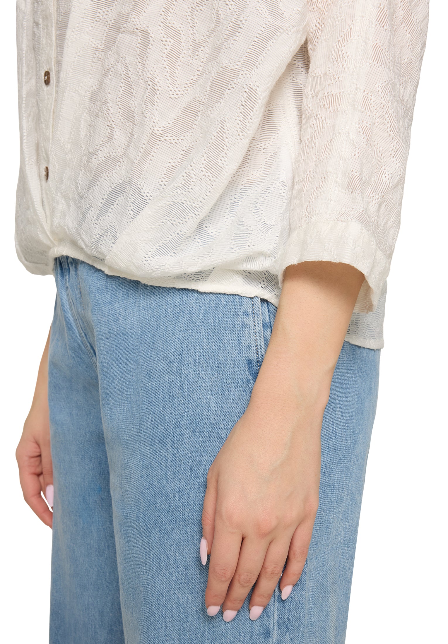 Cartoon Damen Blusen Offwhite