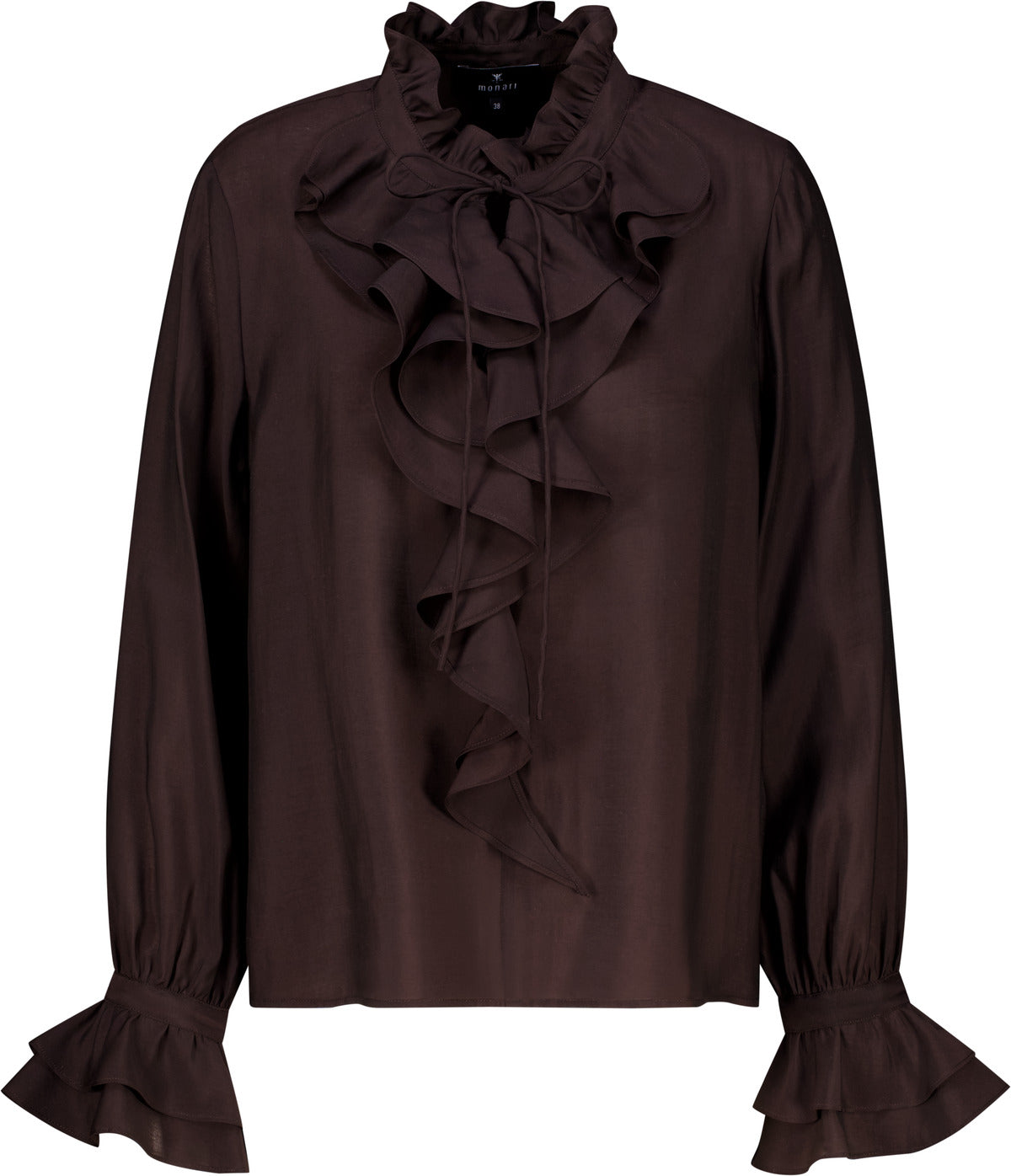 Monari Damen Blusen Black Coffe