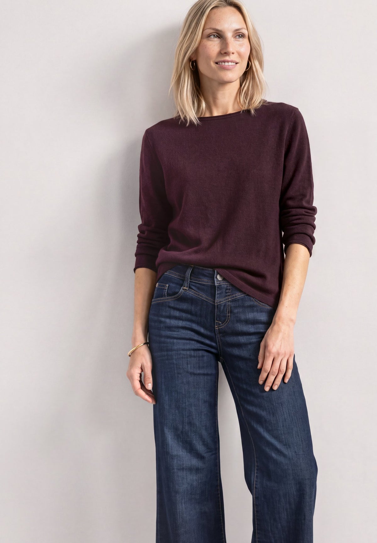 Street One Damen Pullover Rustic Ro
