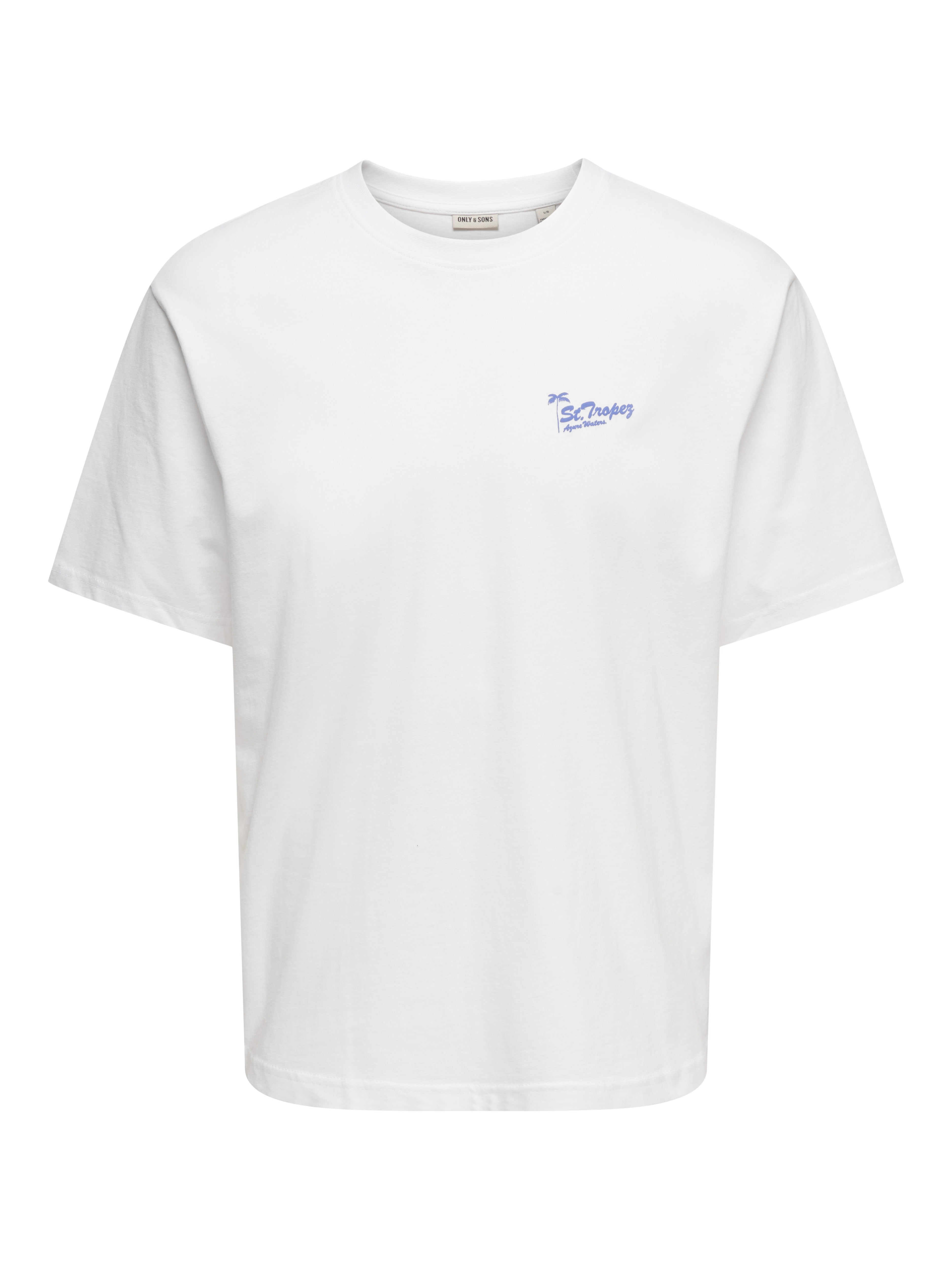Only & Sons Herren T-Shirts kurz Bright White/Sl