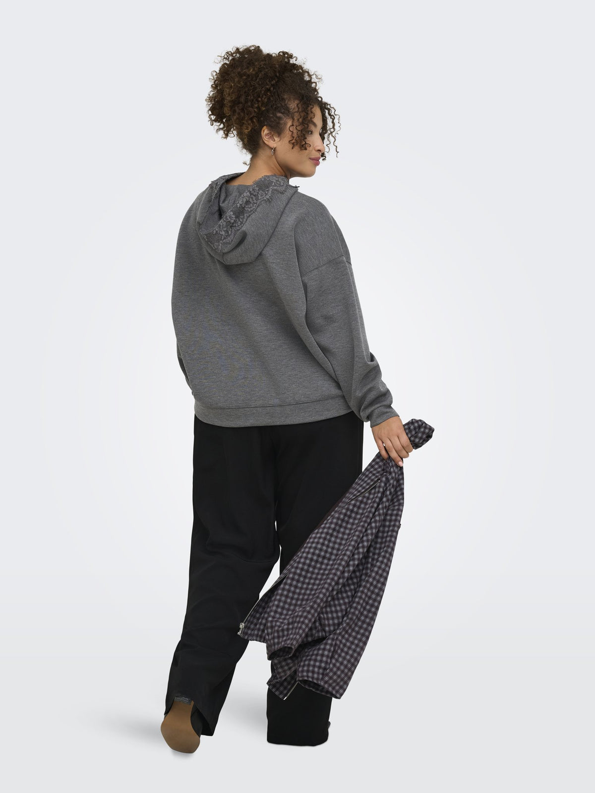 Only Carmakoma Damen Sweatshirts Dark Grey Melan