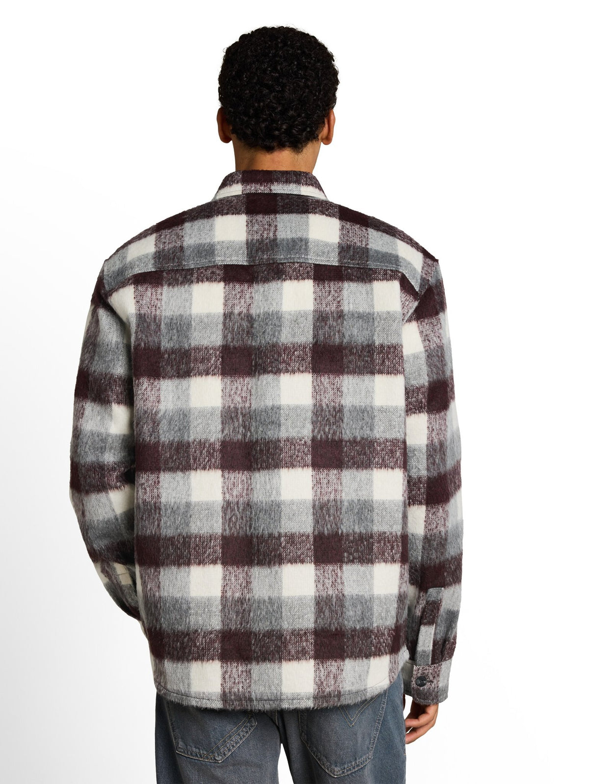 Tom Tailor denim Herren Hemden lang Brown Grey Chec