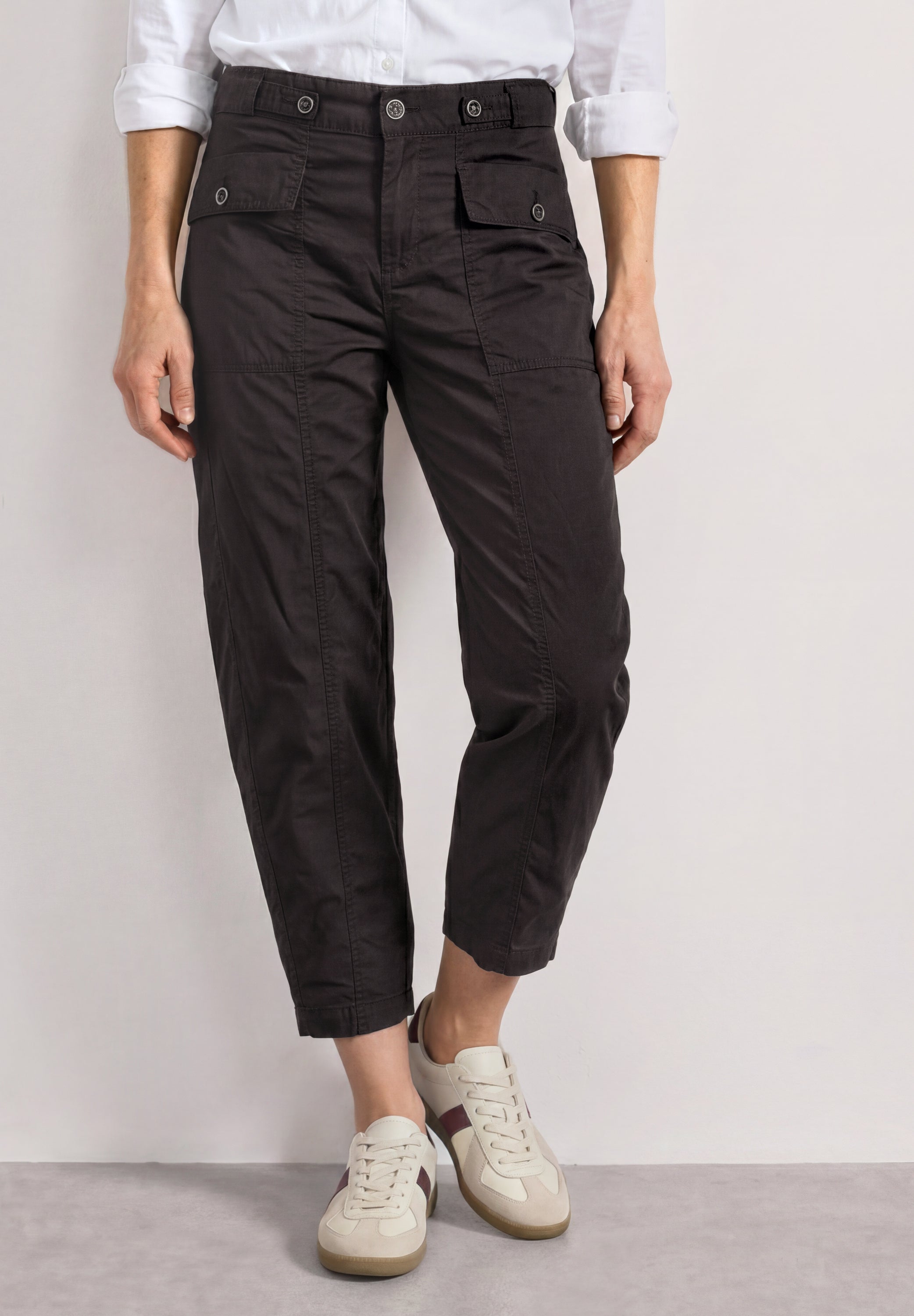 Street One Damen Hosen  Black Cof