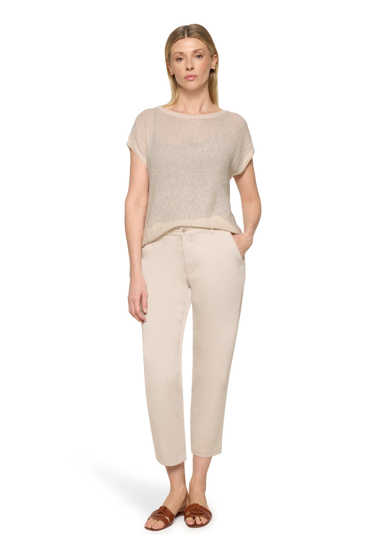Cartoon Damen Pullover Offwhite