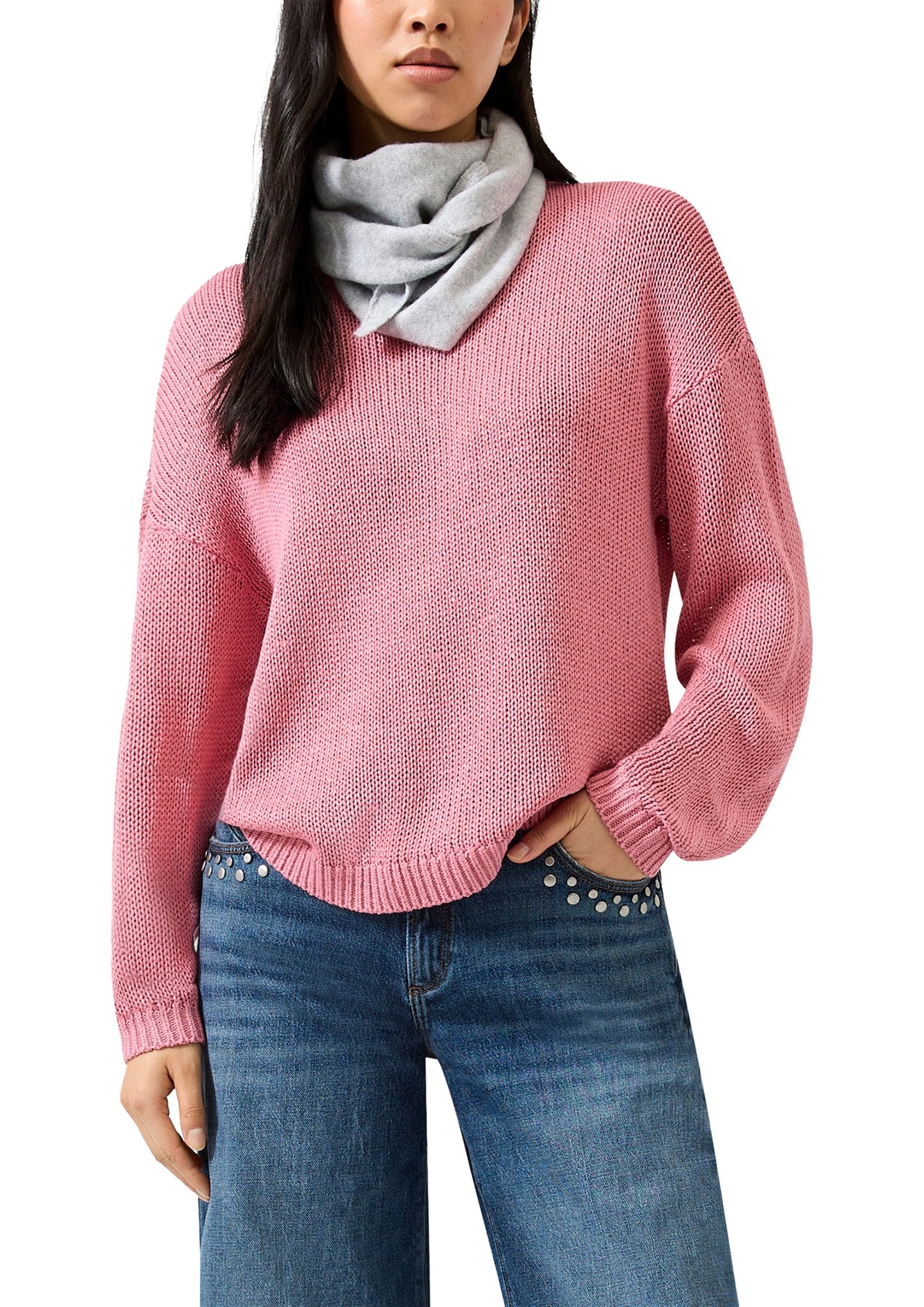 QS by S.Oliver Damen Pullover  Lilac/Pink