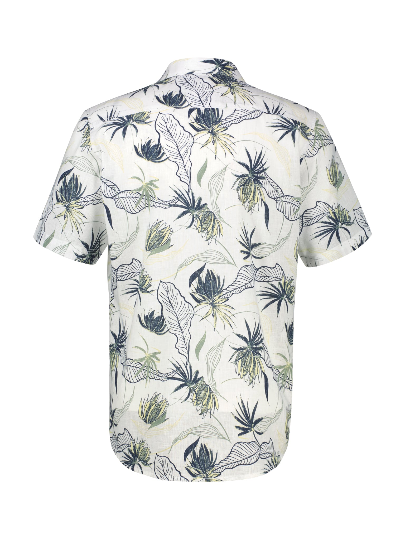 Lerros Herren Hemden kurz Broken White