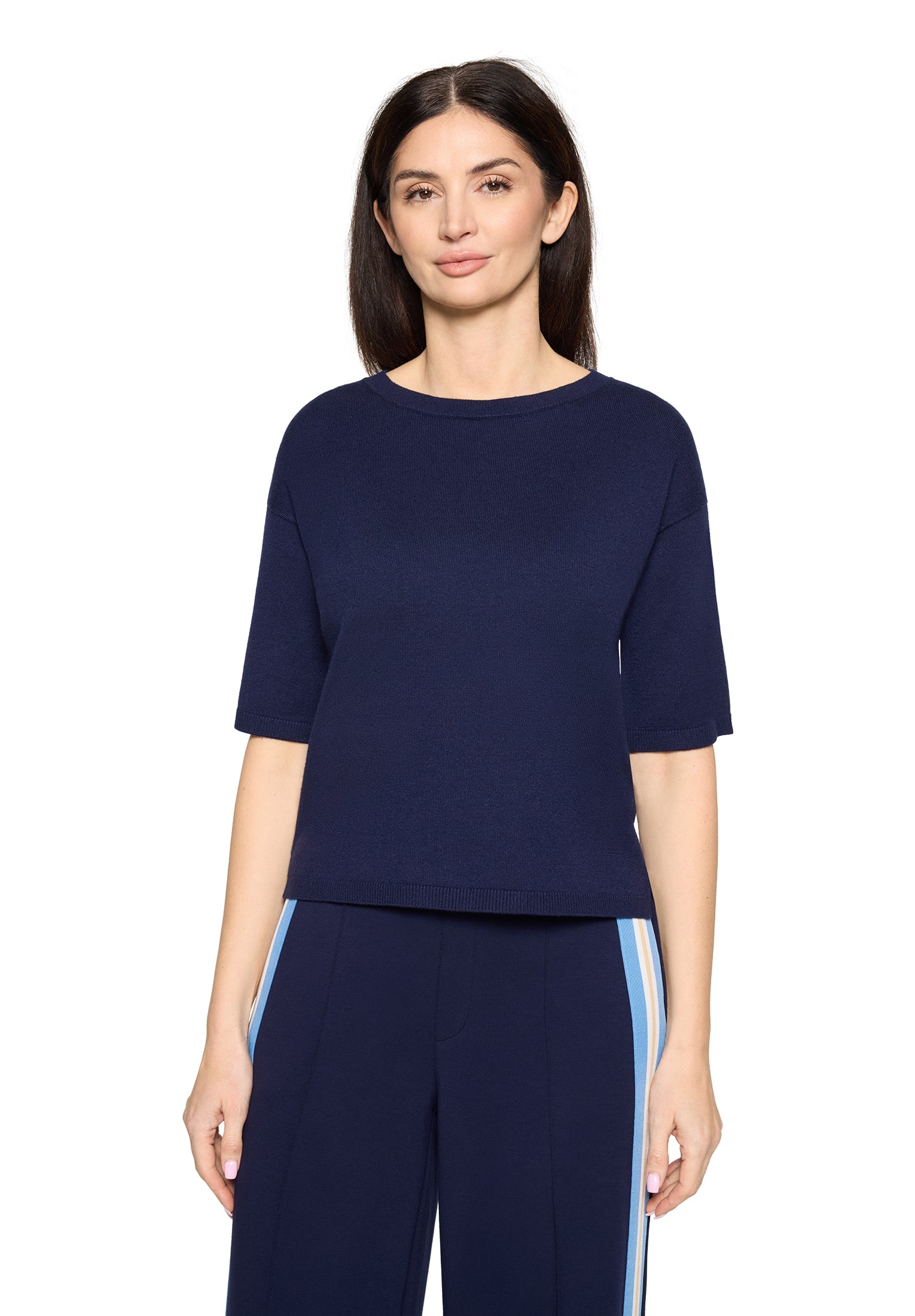 Cartoon Damen Pullover Maritime Blue