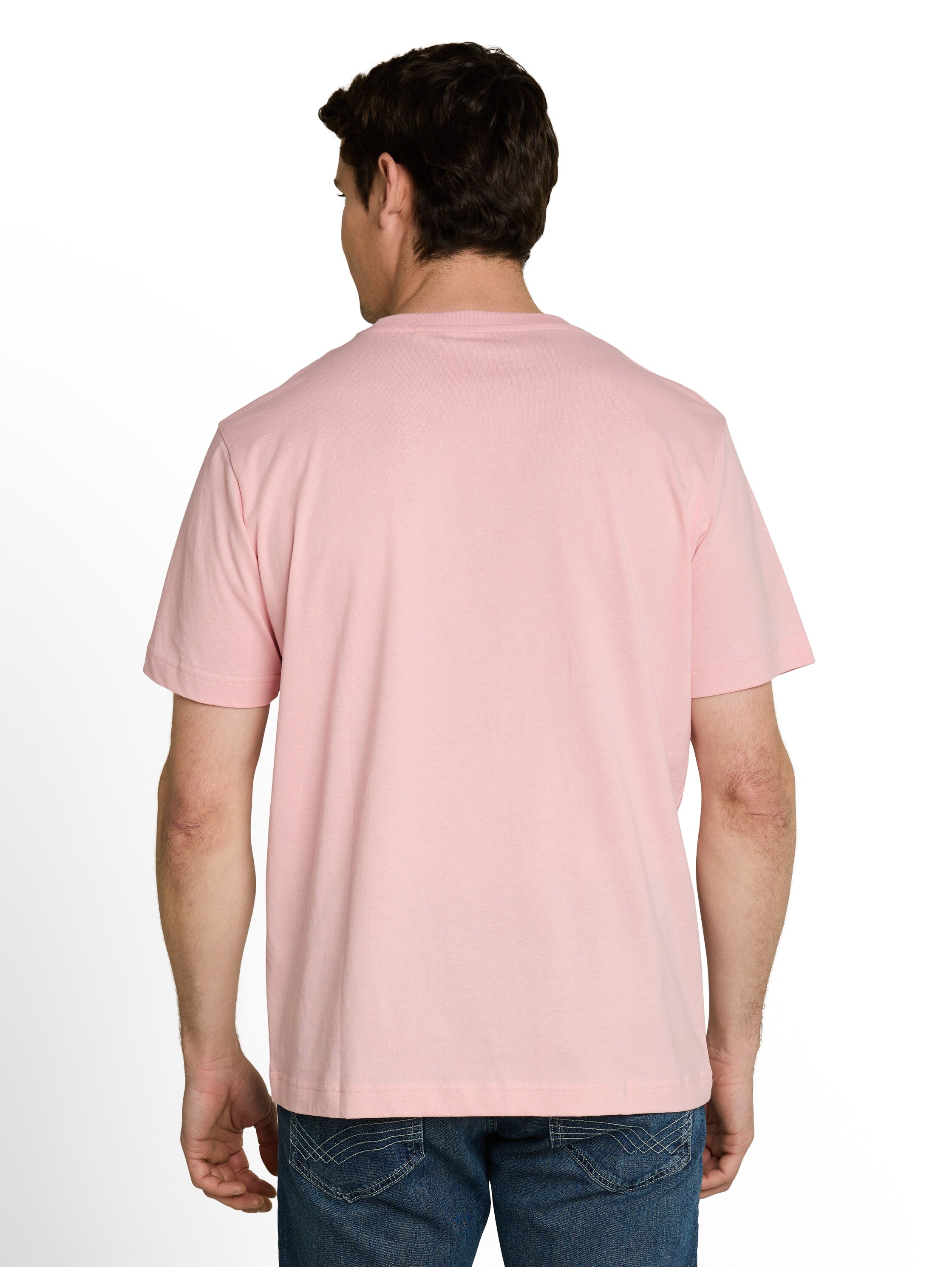 Tom Tailor Herren T-Shirts kurz Twinkle Pink