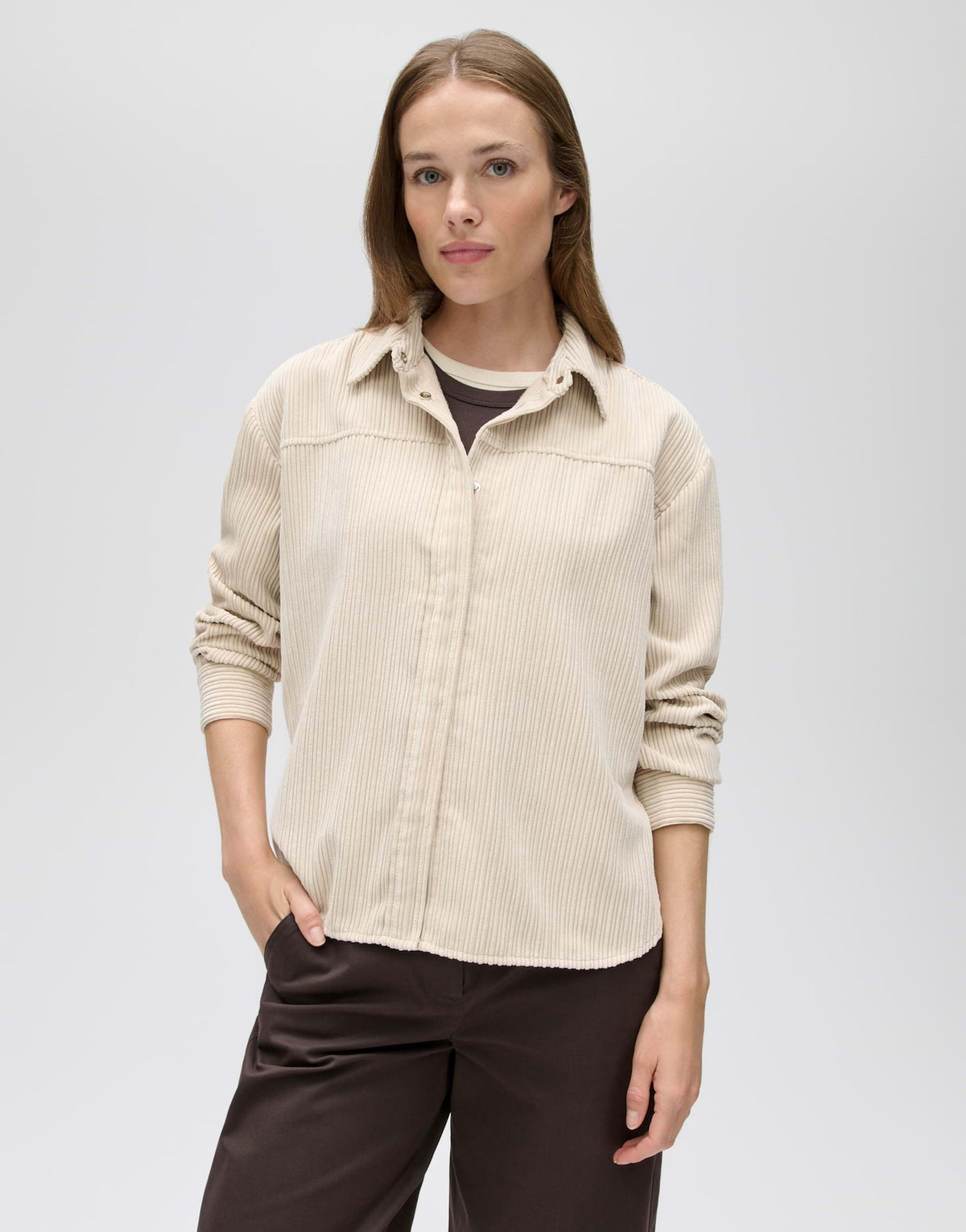 Opus Damen Blusen Macadamia