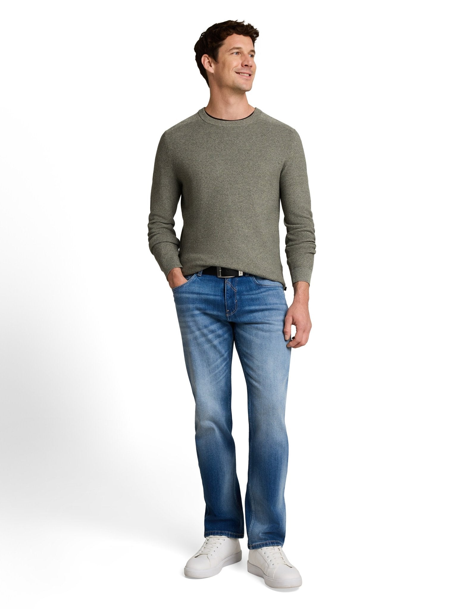 Tom Tailor Herren Pullover Mouline Mint Gr