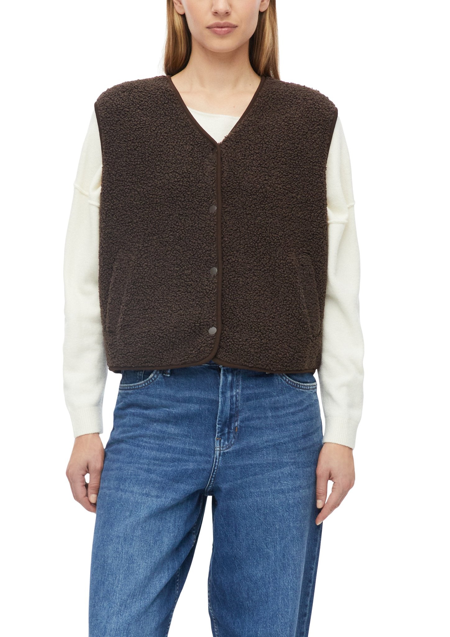 S. Oliver red Damen Indoorwesten Brown