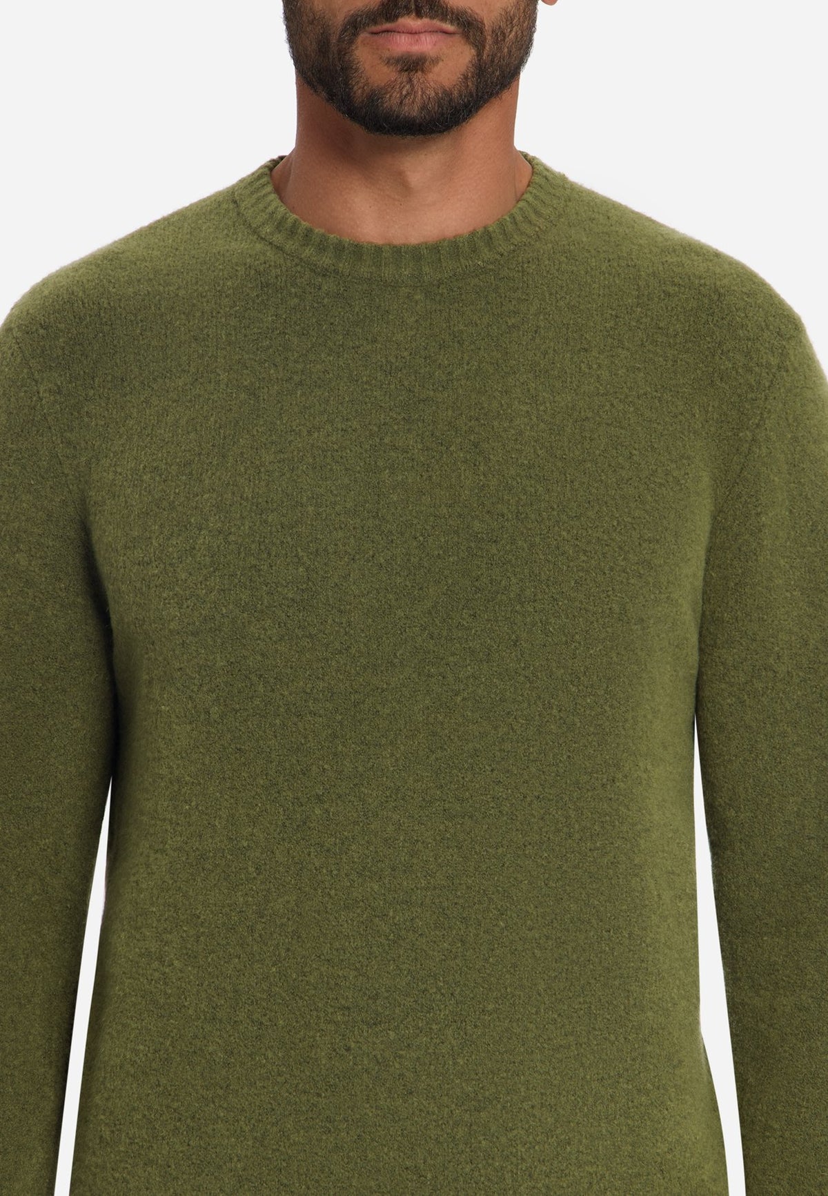 No Excess Herren Pullover Moss