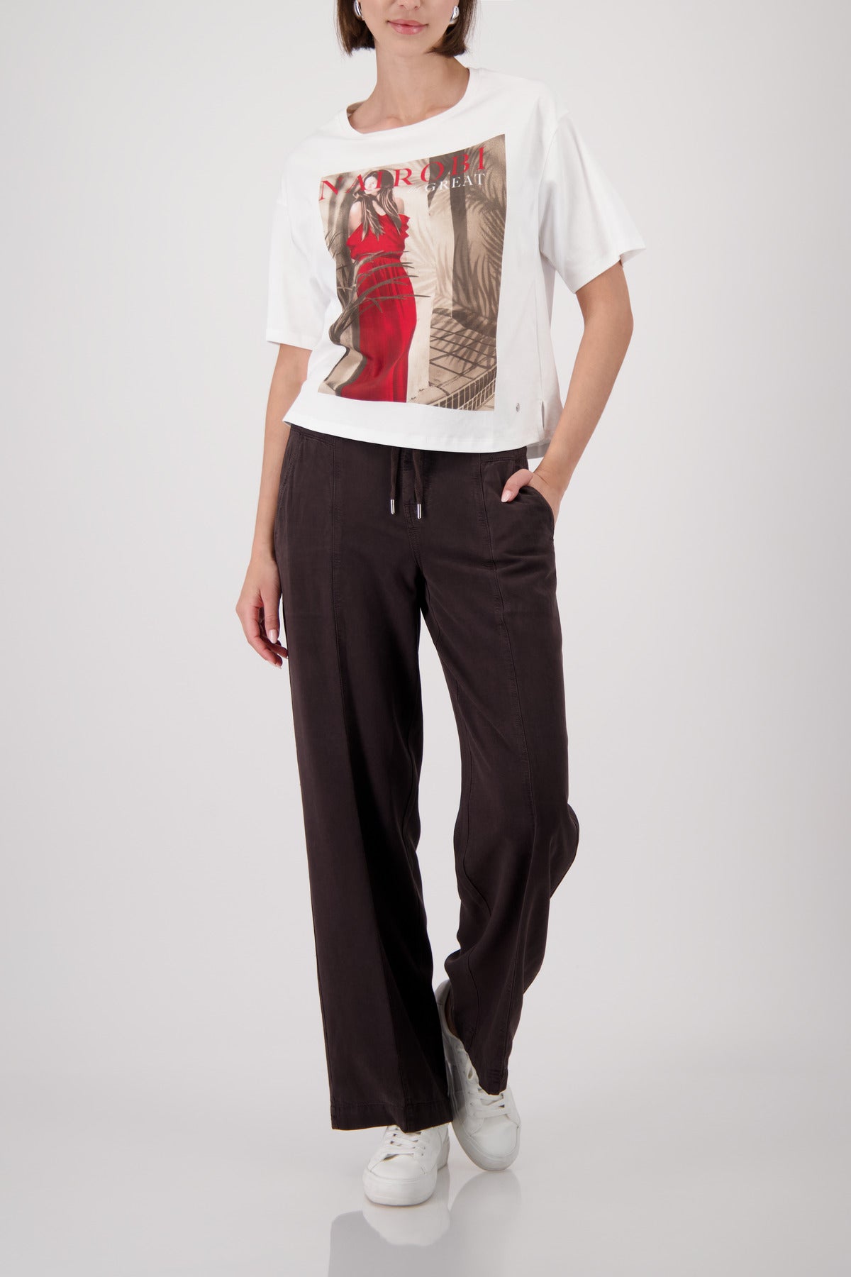 Monari Damen T-Shirts Cream