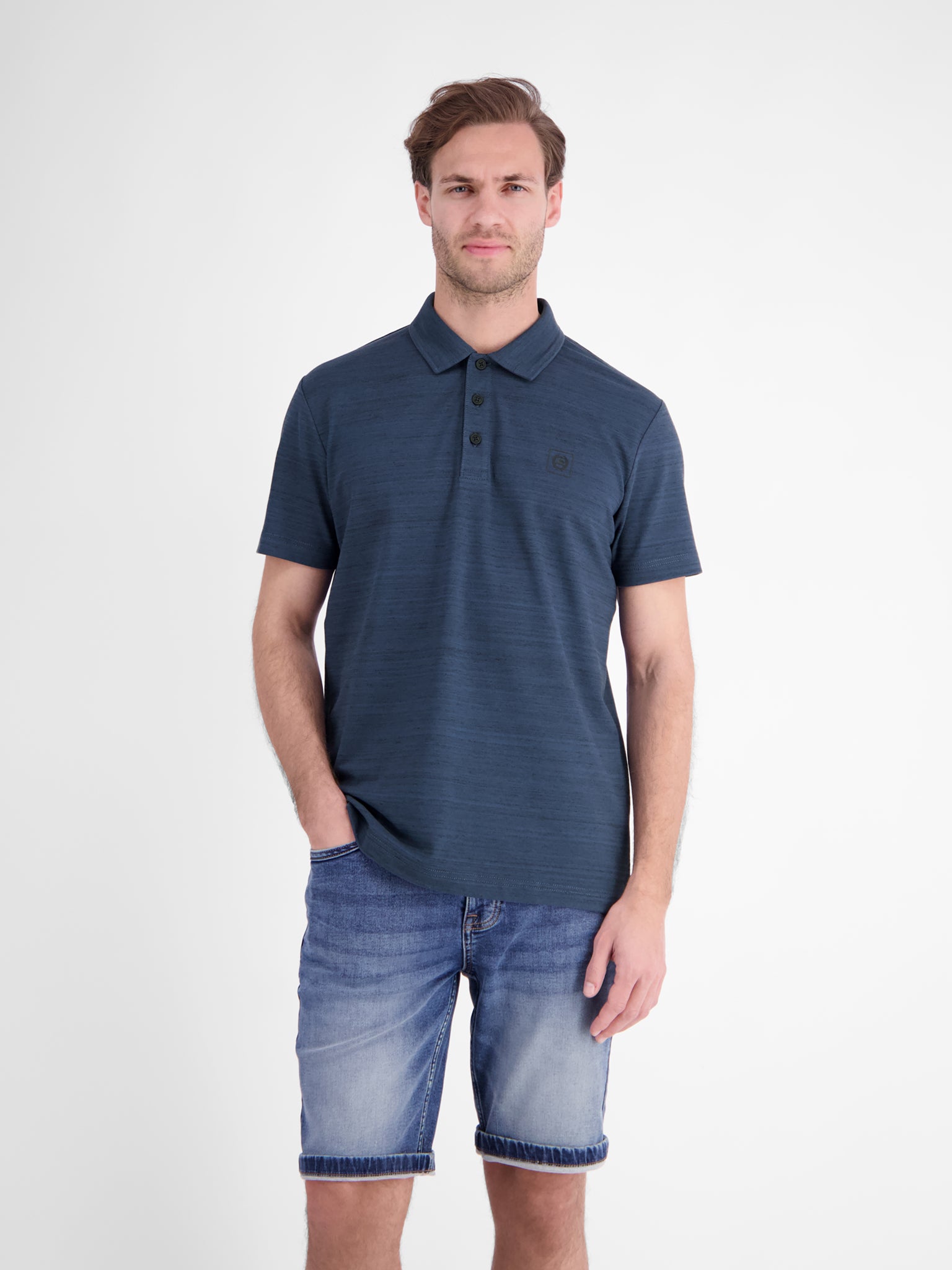 Lerros Herren Polo-Shirts Storm Blue