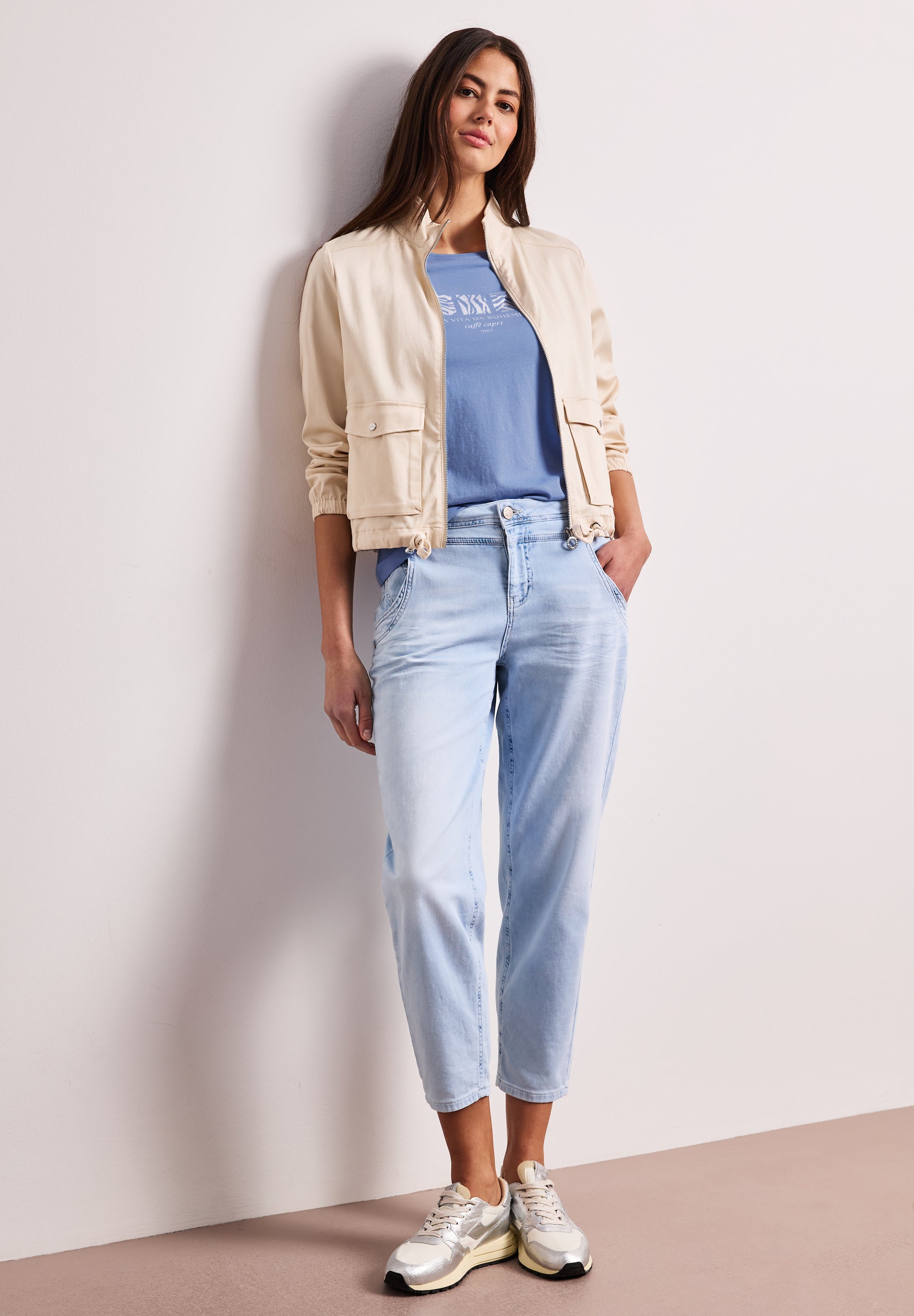 Street One Damen T-Shirts Drift Blu
