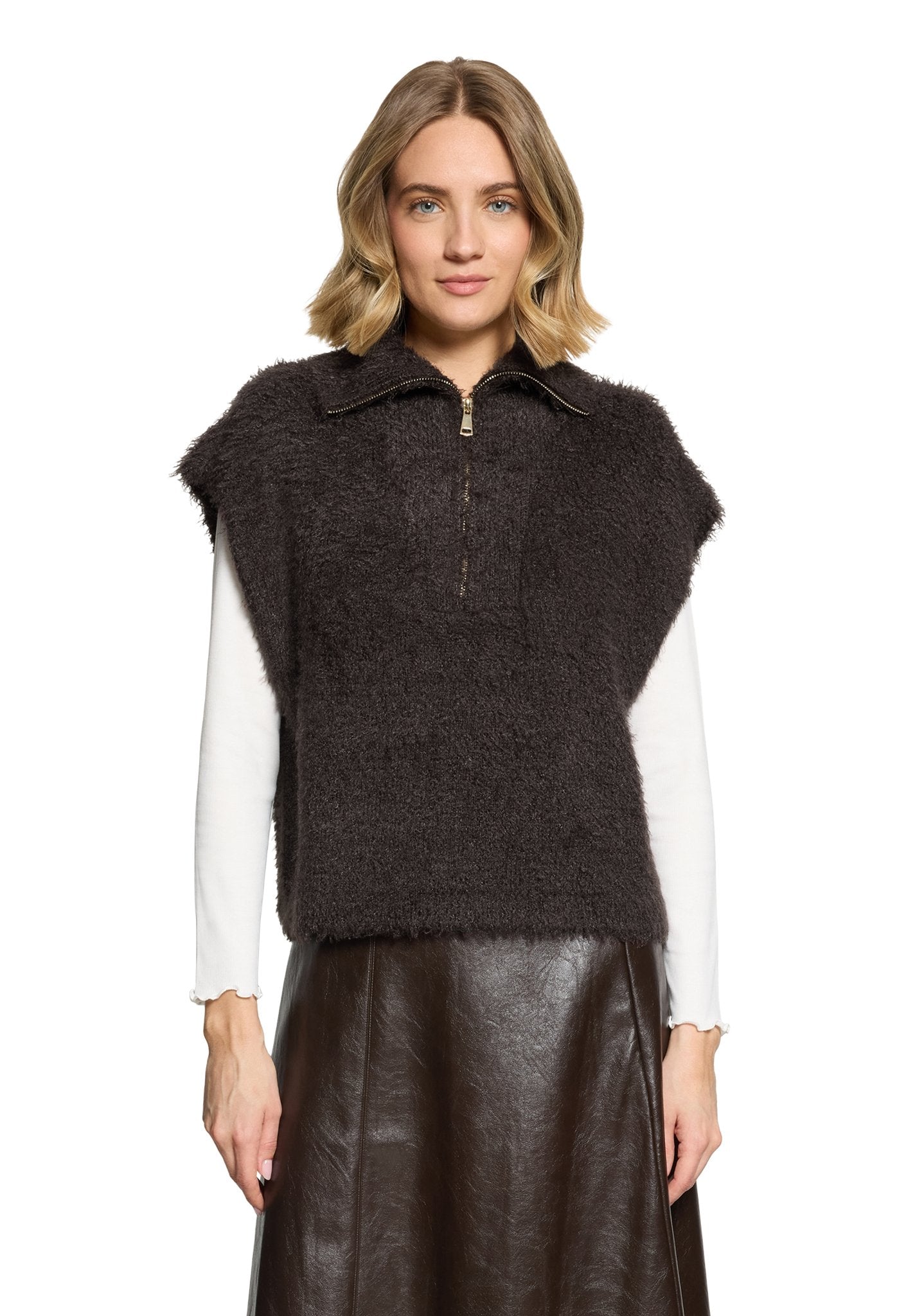 Cartoon Damen Pullover Black Coffee