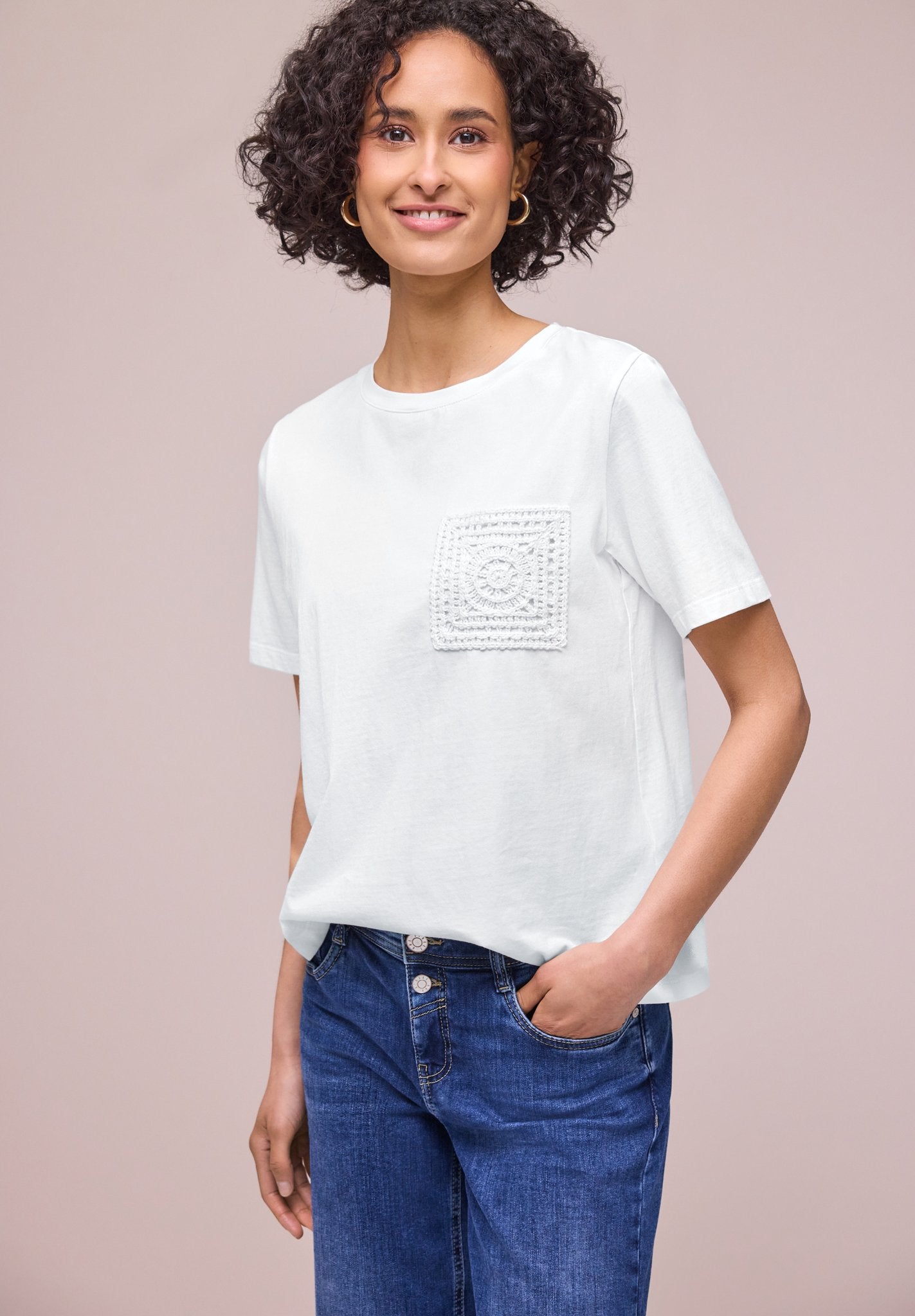 Street One Damen T-Shirts  Off White
