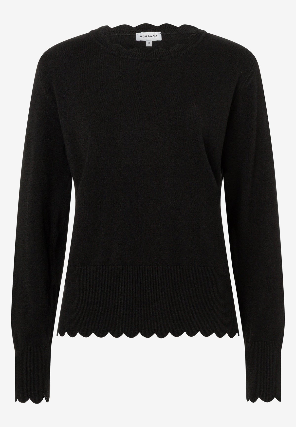 More & More Damen Pullover  Black