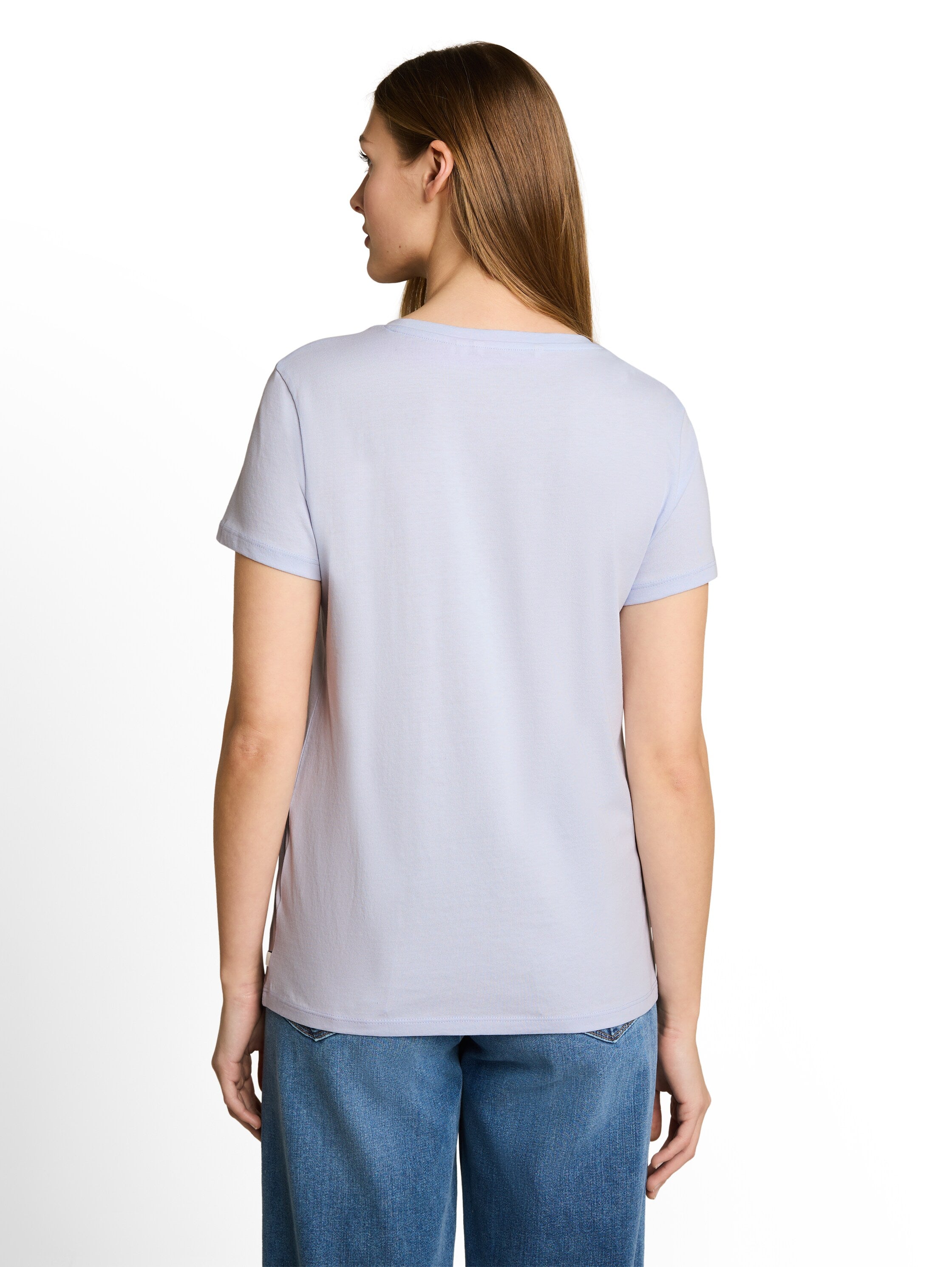 Tom Tailor denim Damen T-Shirts Mountain Sky Bl