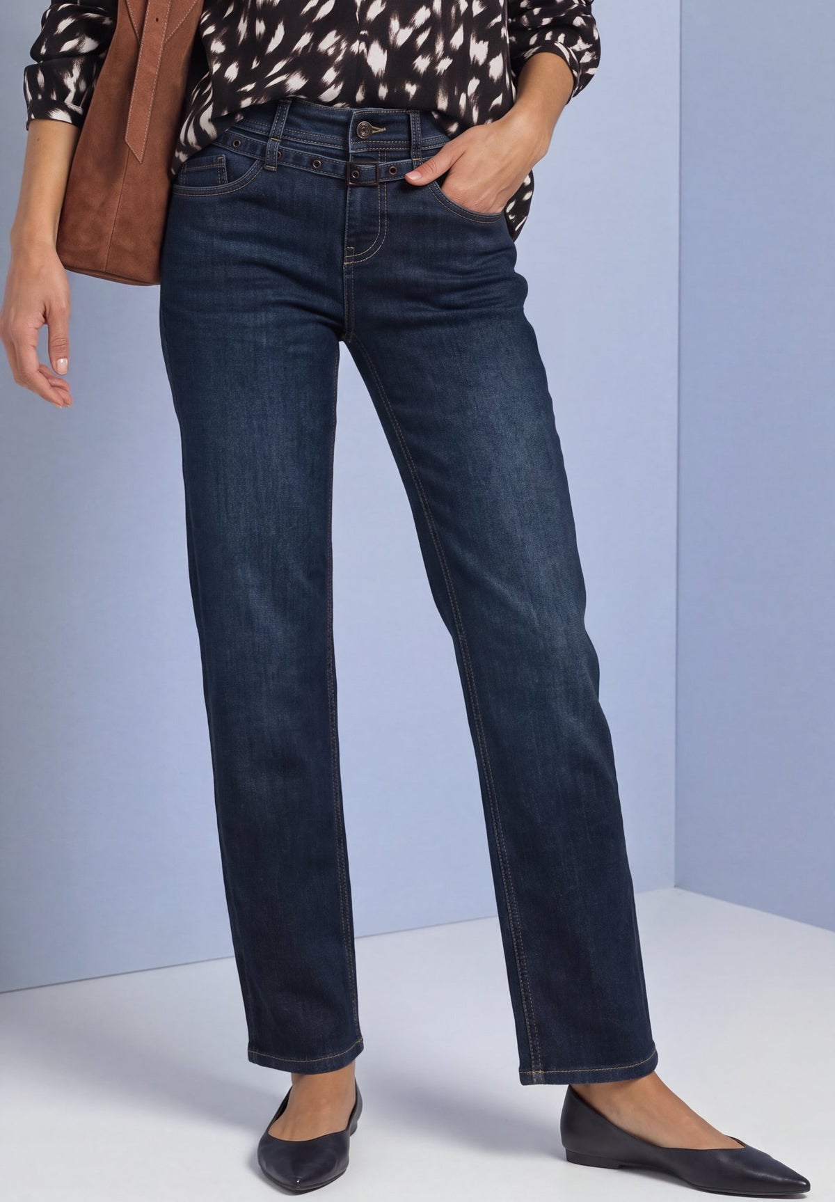 Street One Damen Hosen  Deep Blue