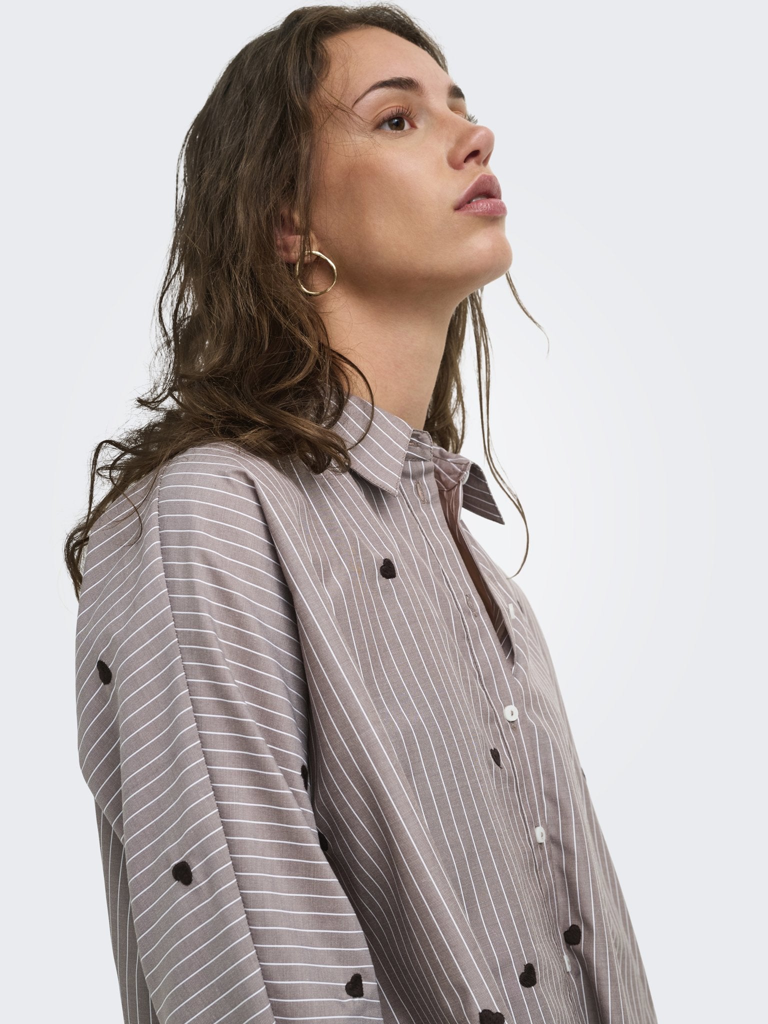 only Damen Blusen Coffee Bean/Str