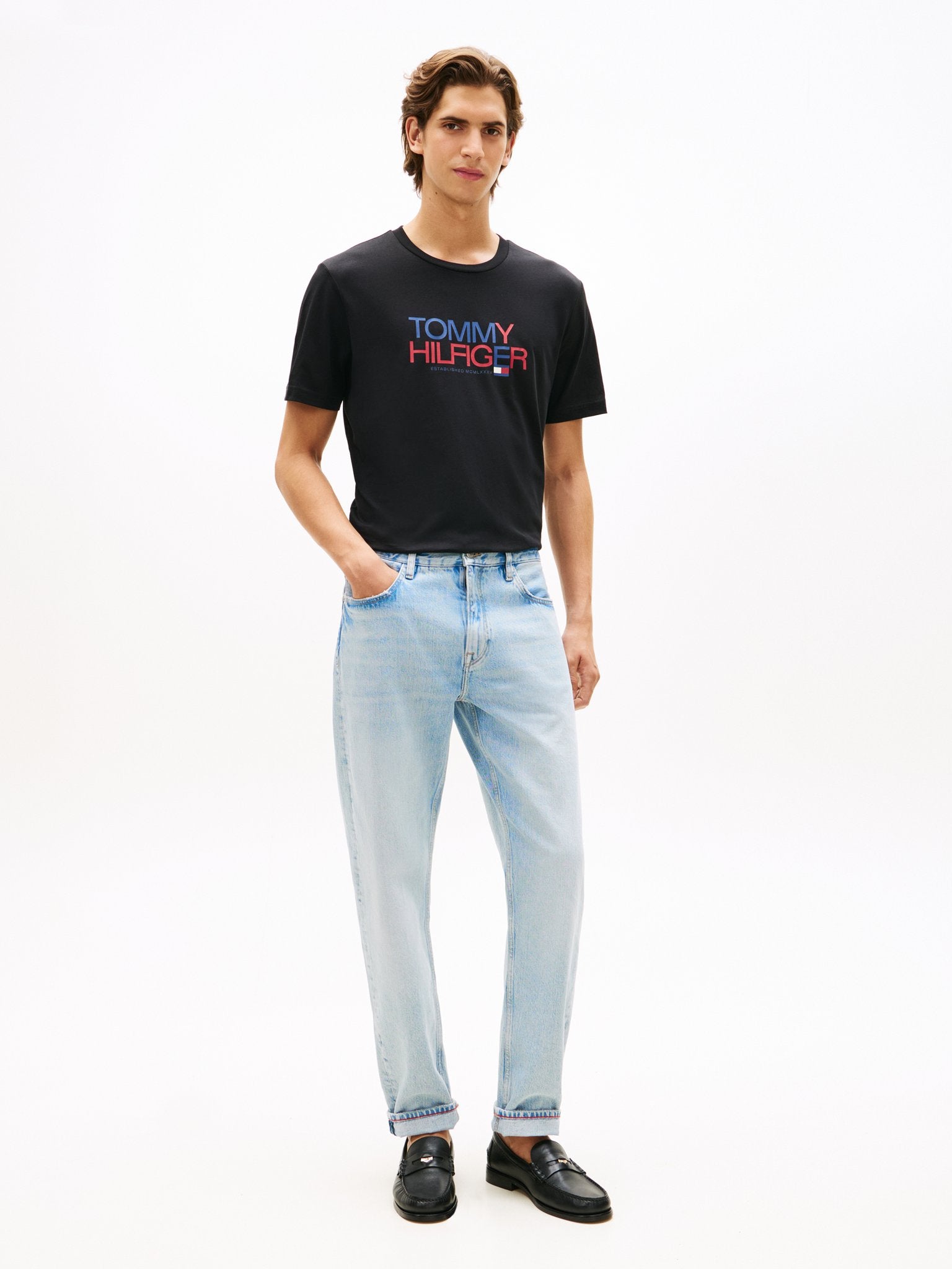 Tommy Hilfiger Herren T-Shirts kurz Bds Black