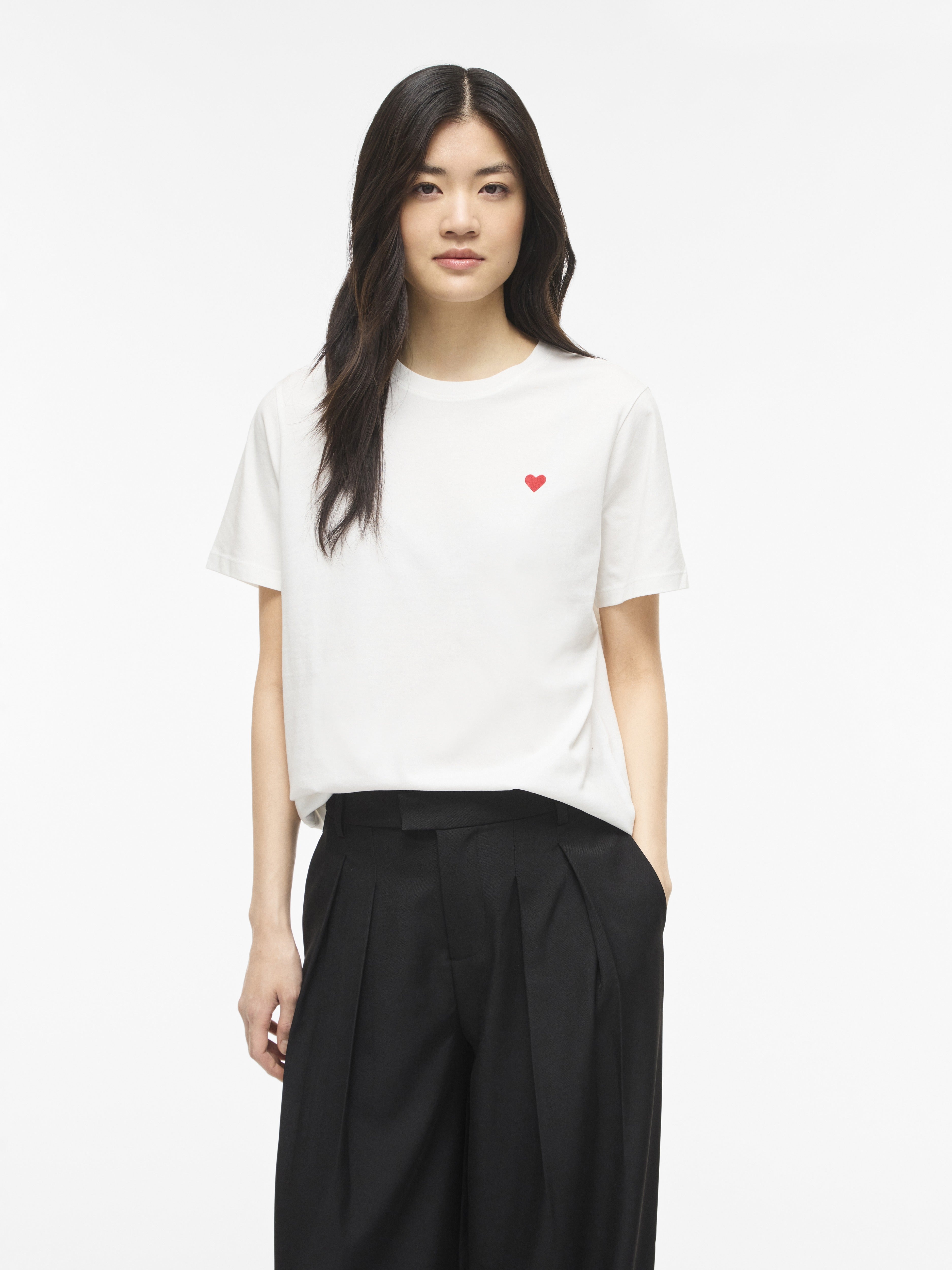 Vila Damen T-Shirts Snow White/Raci