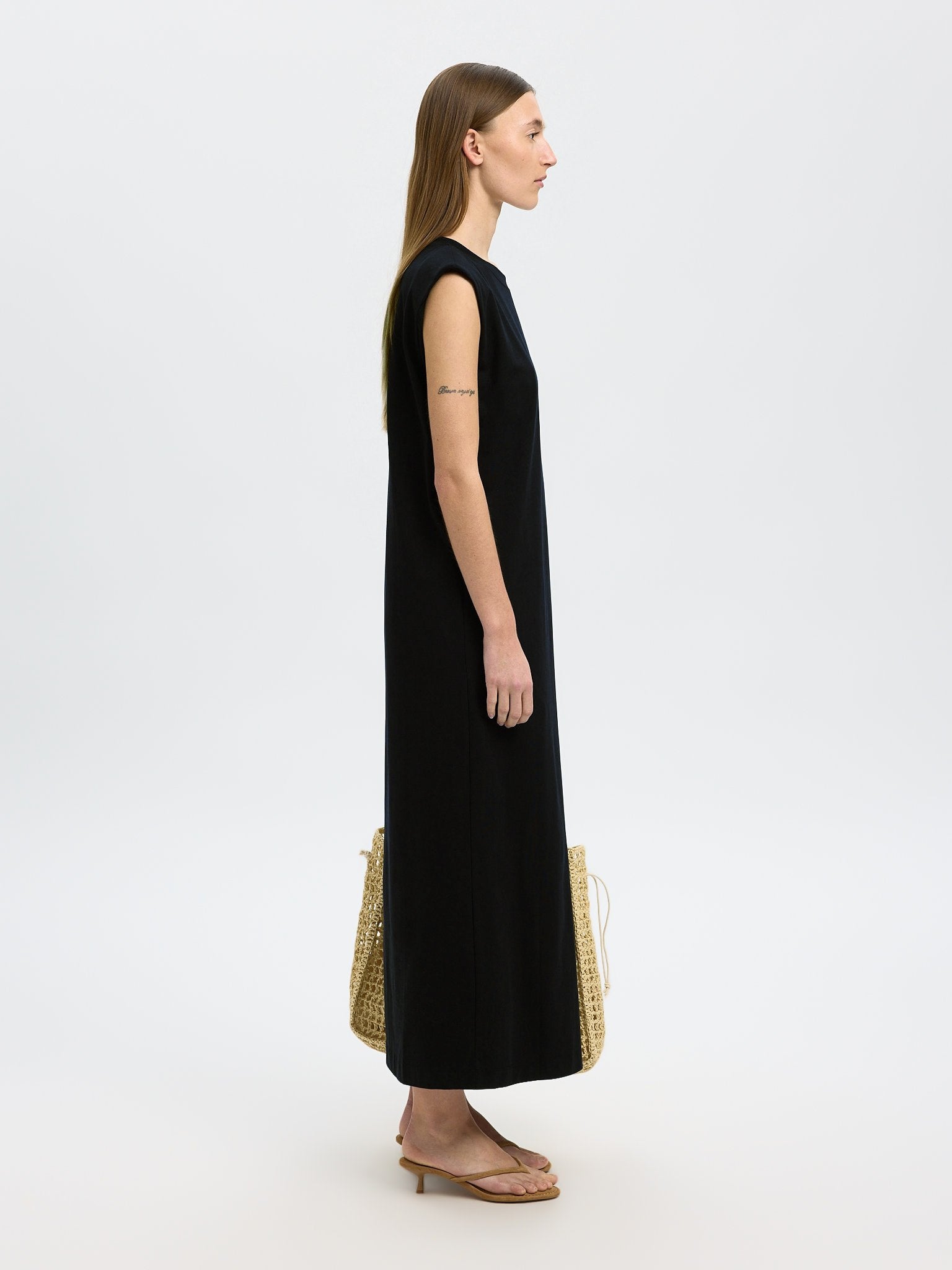 Selected Femme Damen Kleider Black