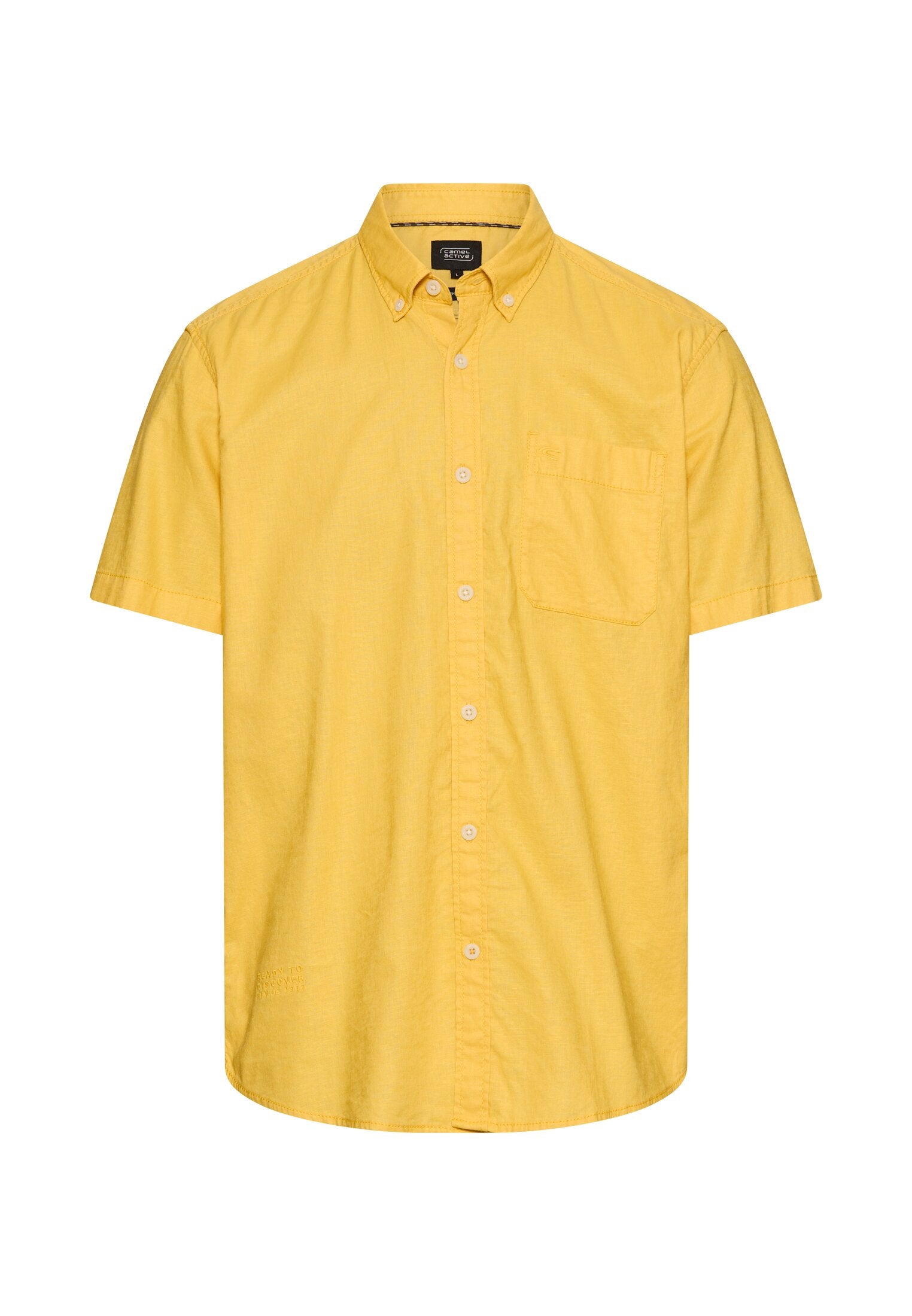 Camel active Herren Hemden kurz  Sun Yellow