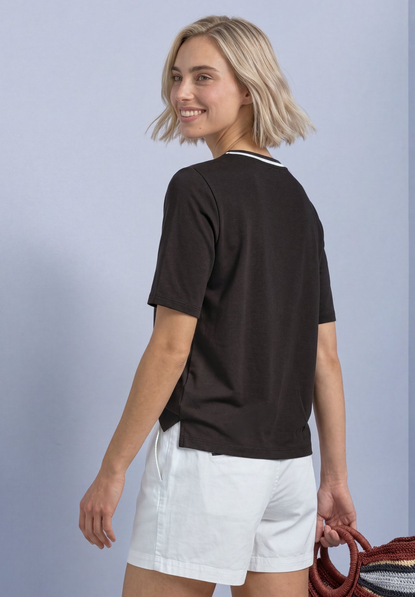 Street One Damen T-Shirts Black Cof
