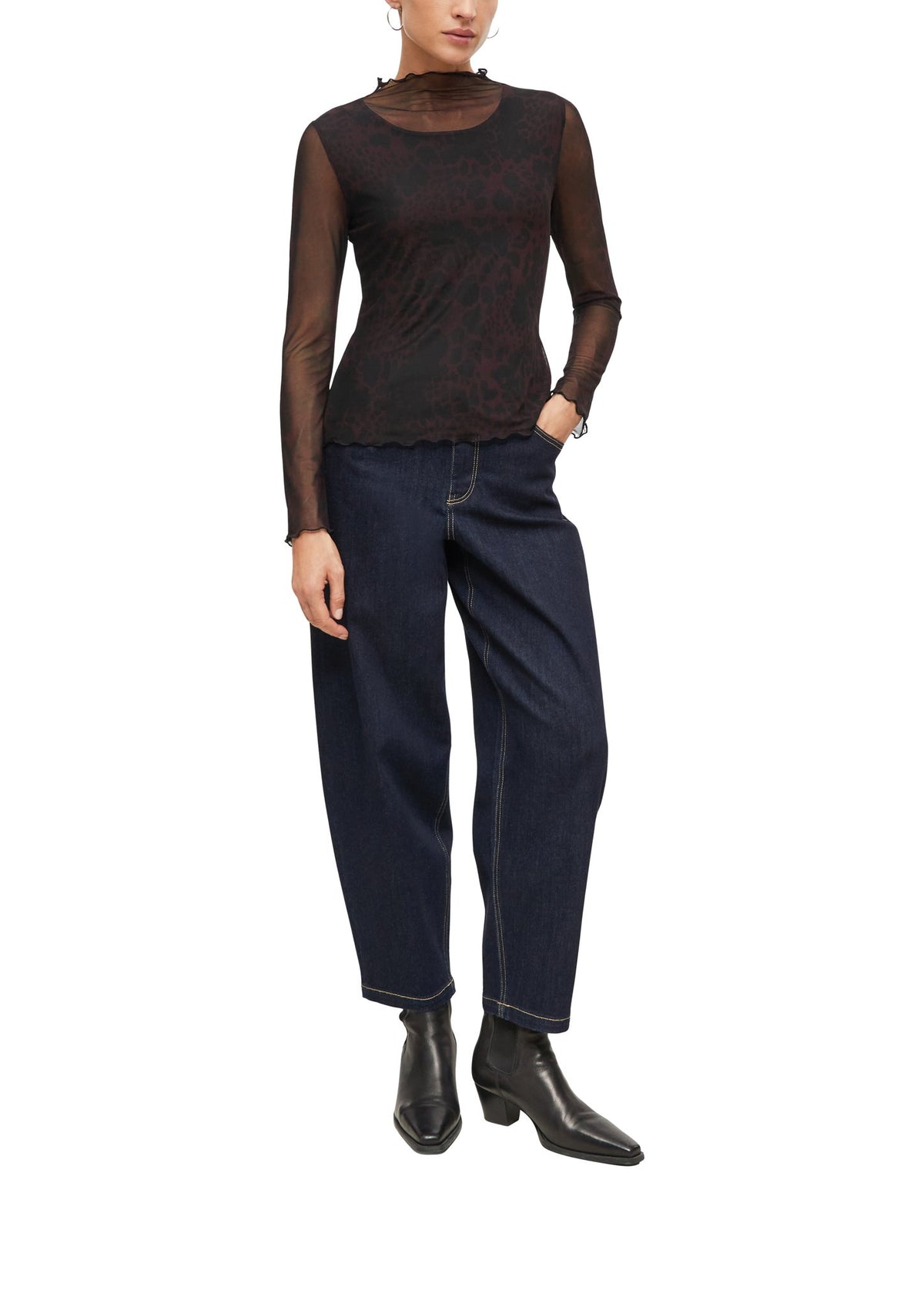 S. Oliver black Damen T-Shirts A Lilac/Pink