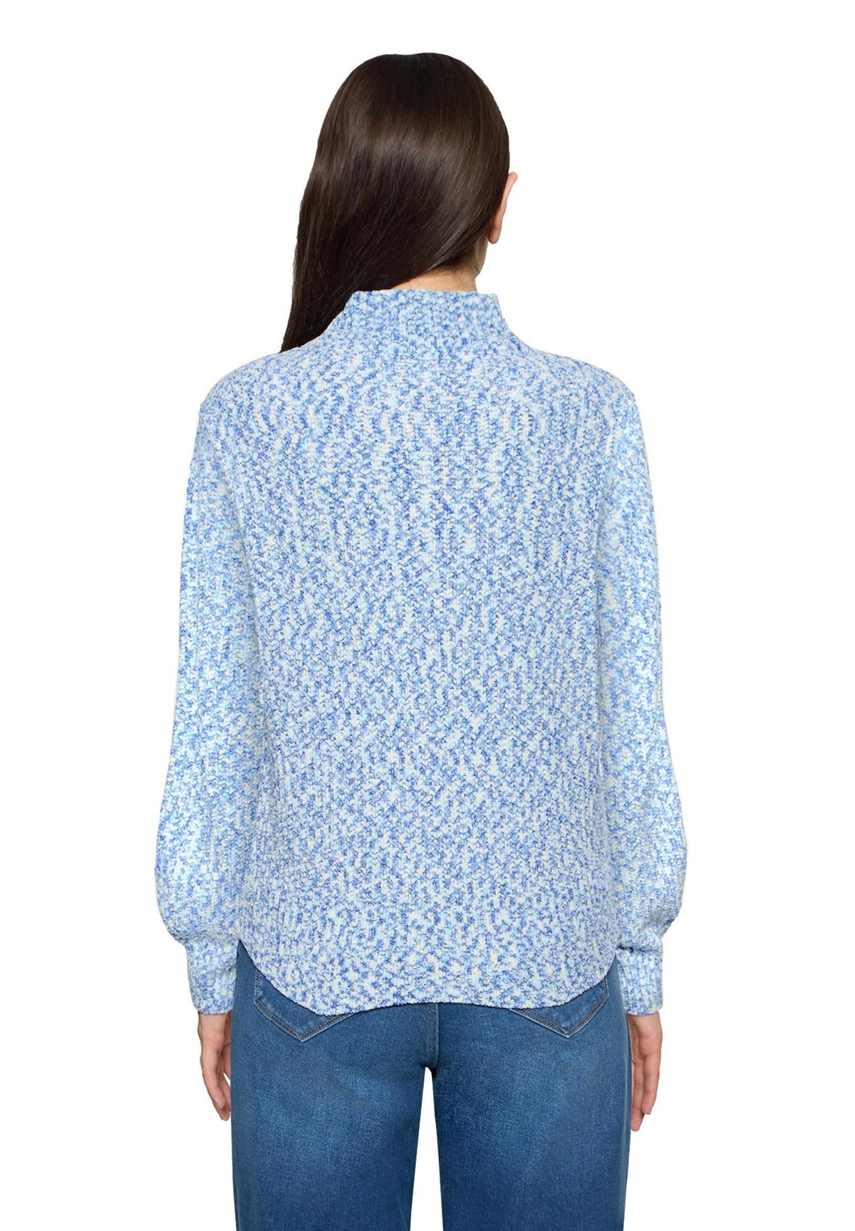Betty & Co Damen Pullover Light Blue/Crea