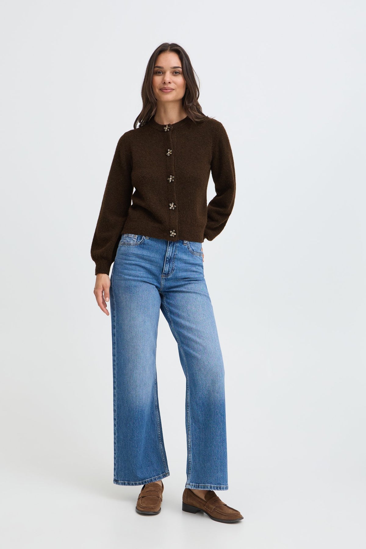 b.young Damen Strickjacken Java Melange