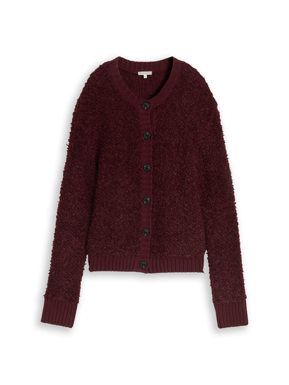 Tom Tailor Damen Strickjacken Preppy Plum Mel