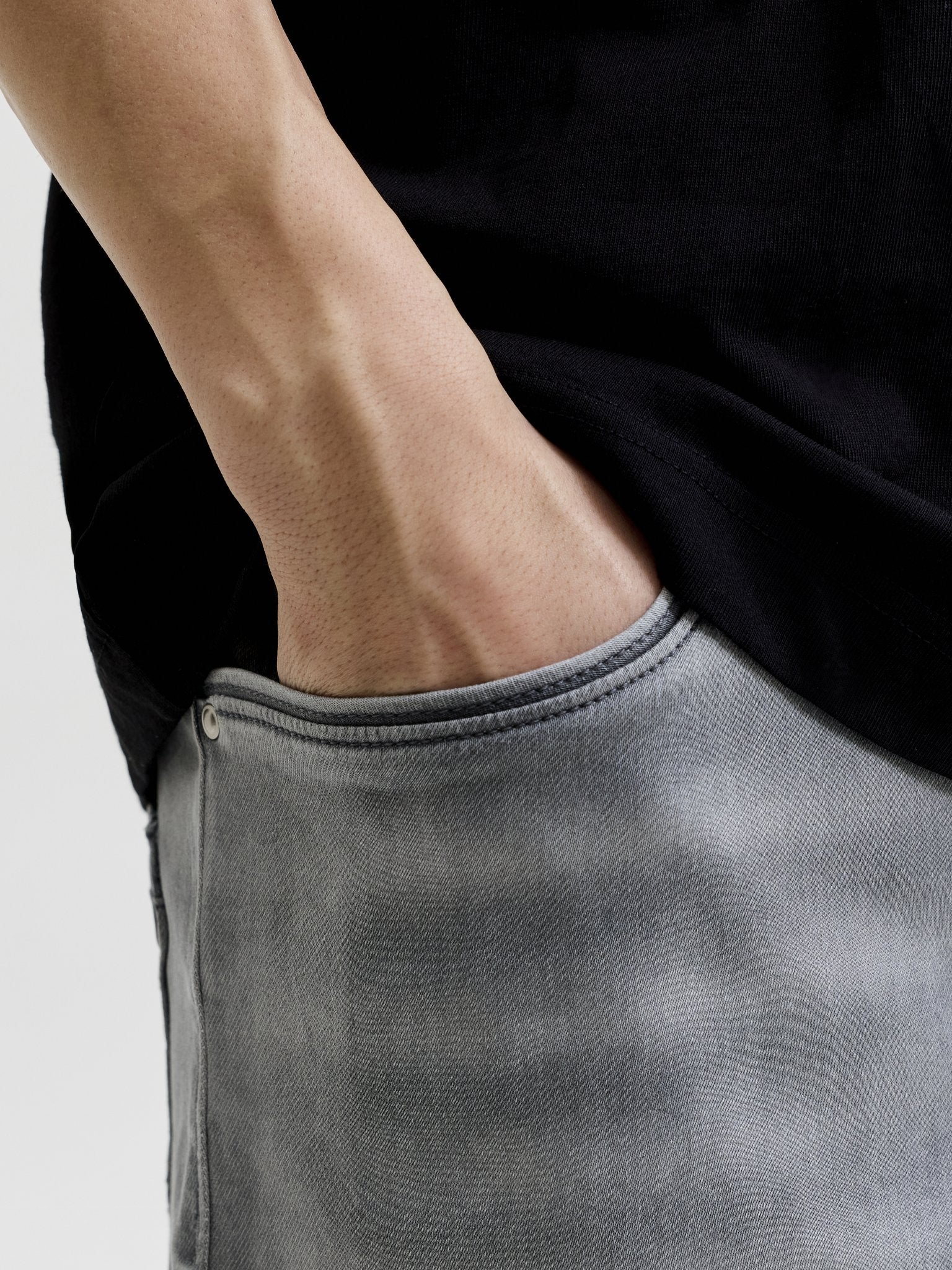 Jack & Jones Herren Shorts Grey Denim